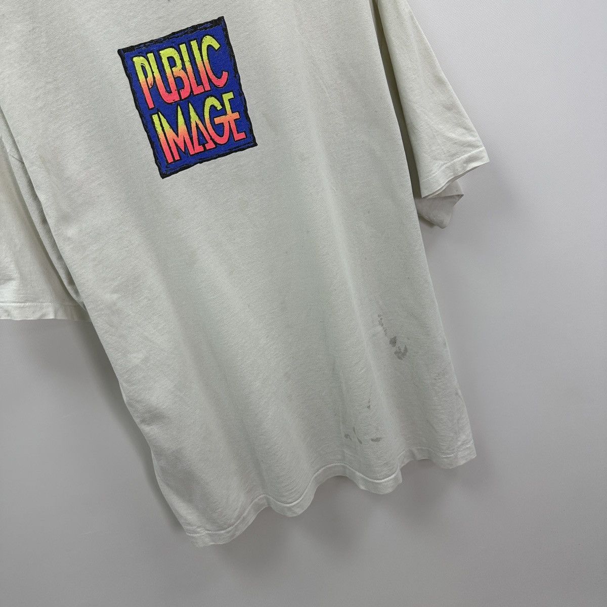 Vintage Vintage 90s Public Image Clothing USA surfing skate y2k tee Size US XXL / EU 58 / 5 - 11 Thumbnail
