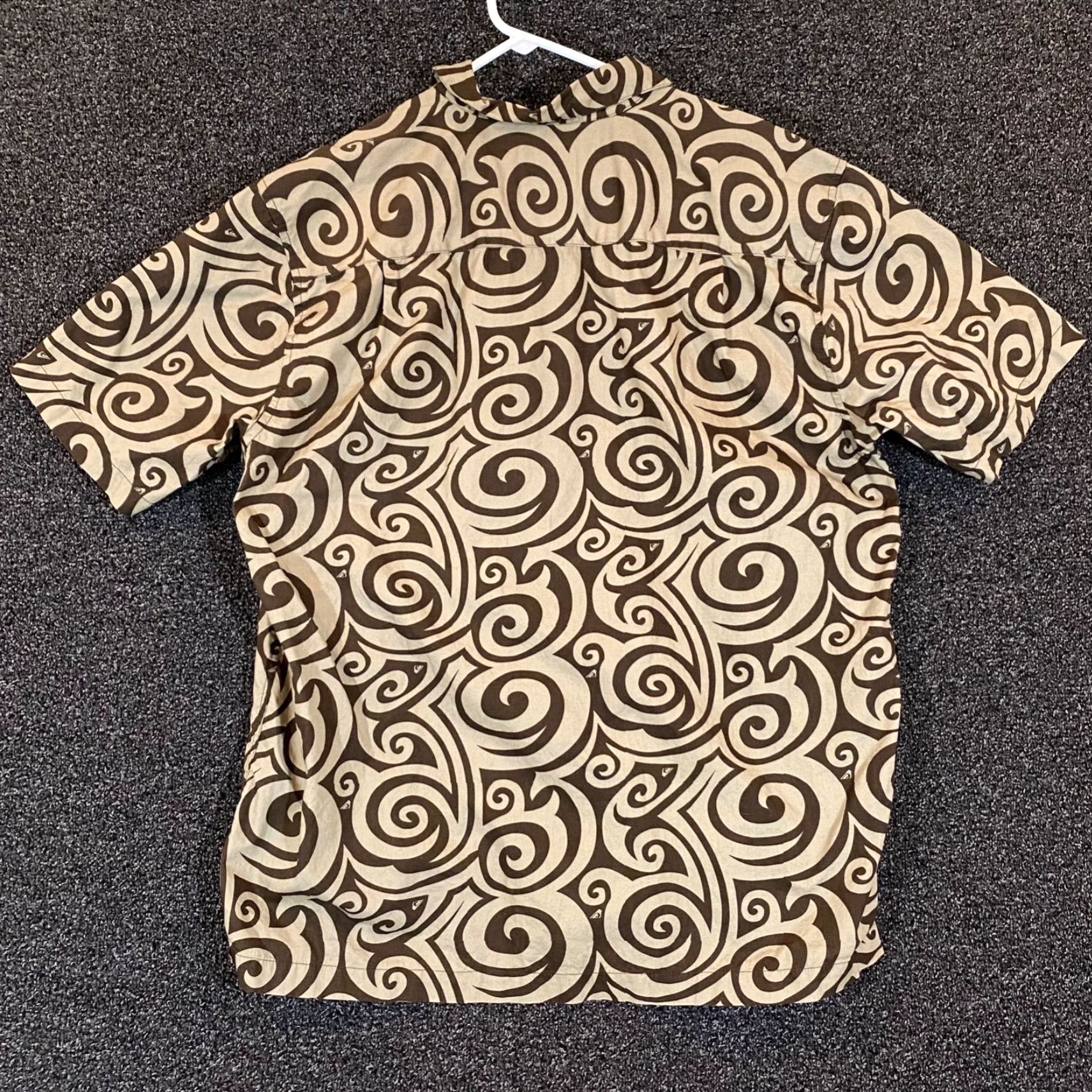Quiksilver Quiksilver Shirt Mens XL Brown Geometric Button Up Outdoors L/S Pocket Size US XL / EU 56 / 4 - 7 Thumbnail