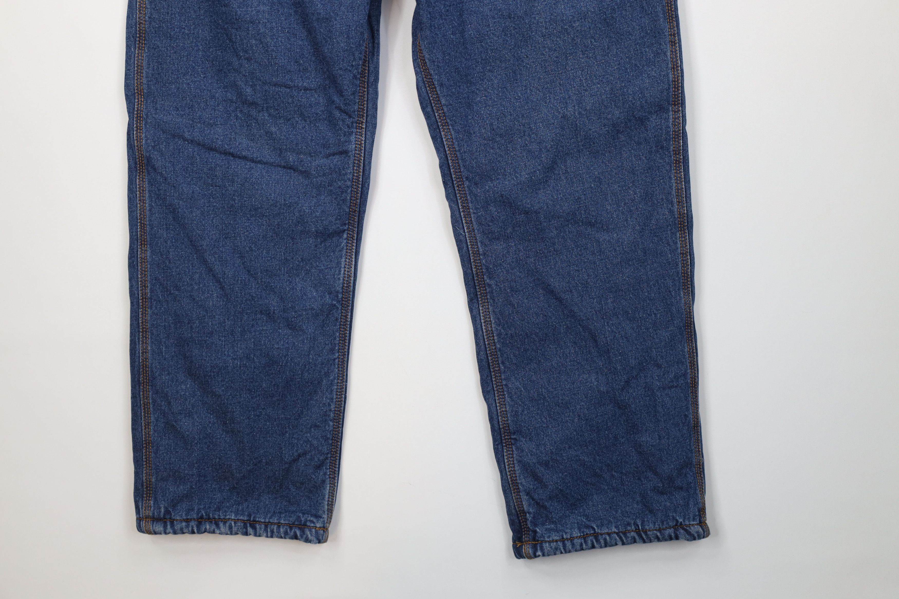 Vintage Vintage Y2K Streetwear Lined Wide Leg Dungaree Denim Jeans Size US 36 / EU 52 - 6 Thumbnail