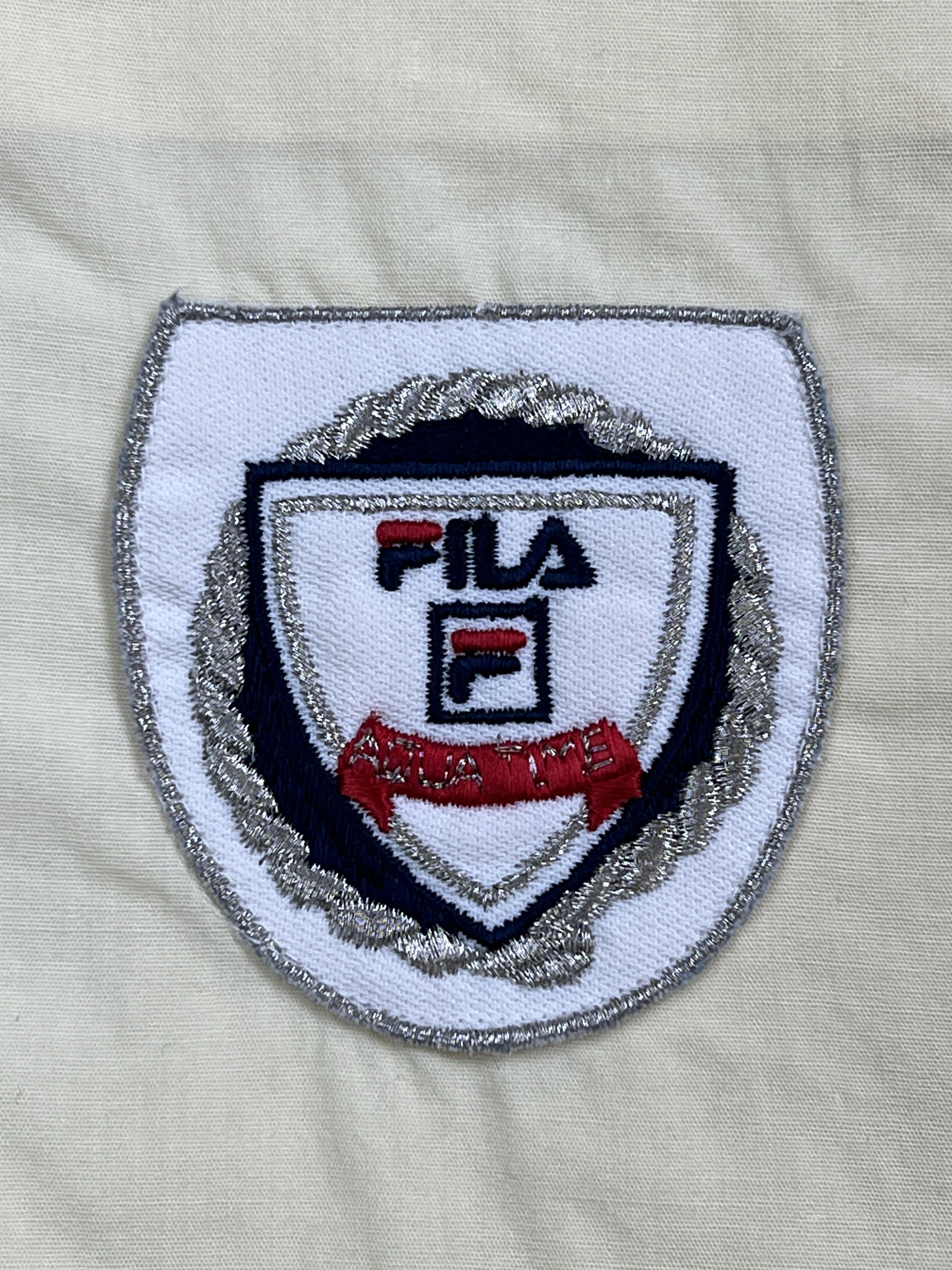 Fila × Vintage Vintage FILA Italy Short Sleeve Cream Shirt with Crest Logo Size US M / EU 48-50 / 2 - 11 Thumbnail