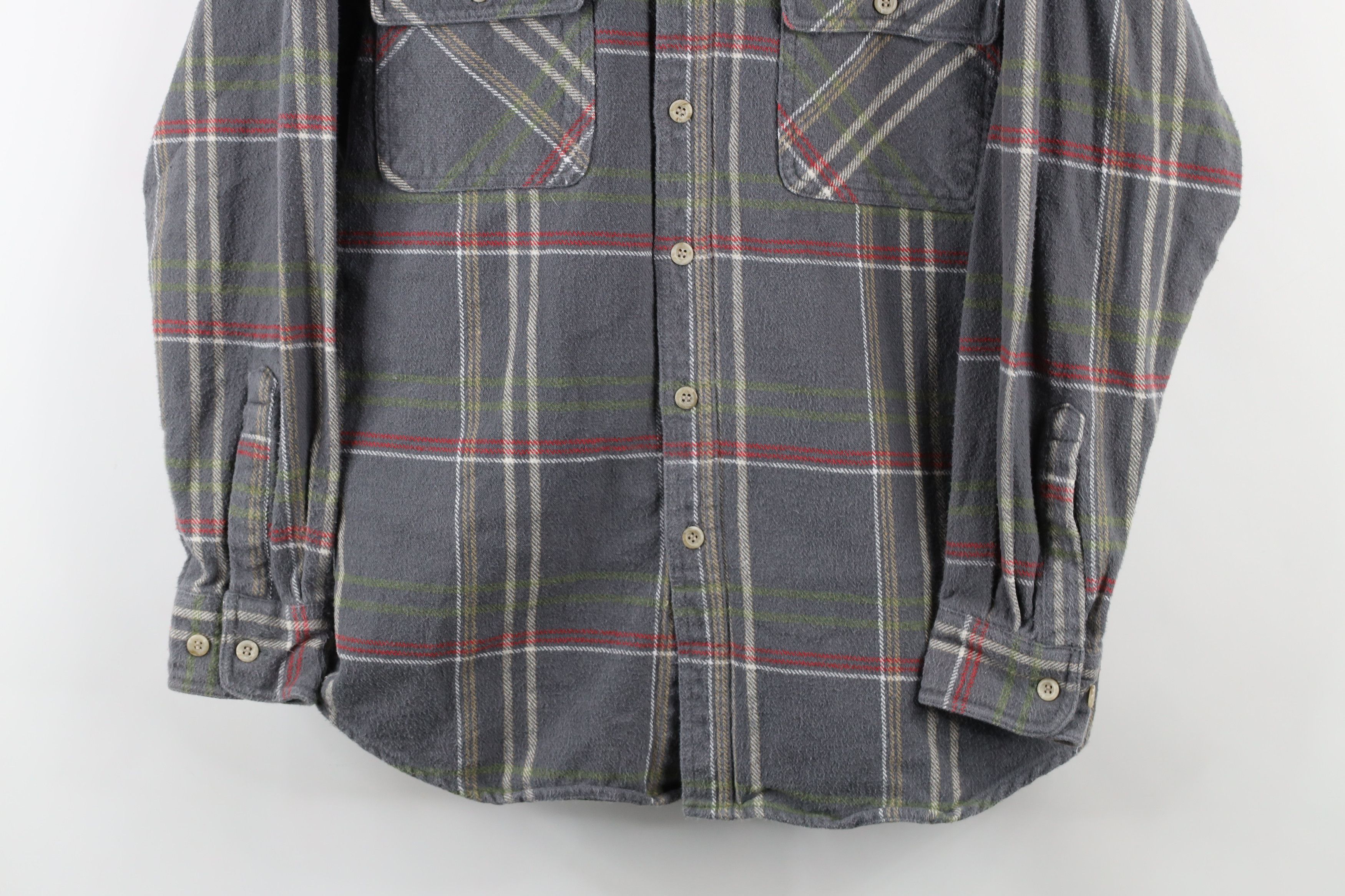 Dickies × Vintage Vintage 90s Dickies Heavy Flannel Collared Button Shirt Size US M / EU 48-50 / 2 - 3 Thumbnail