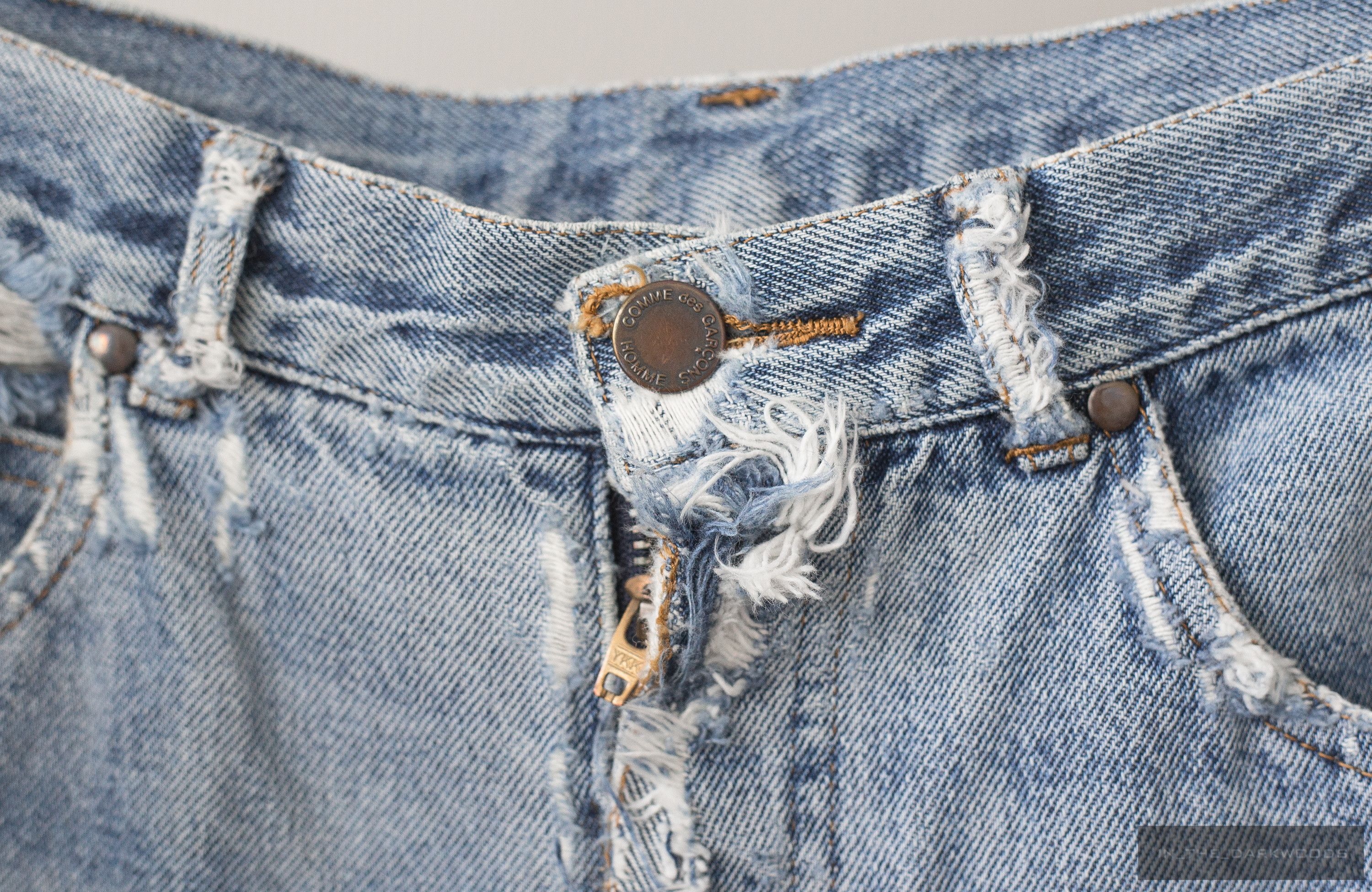 Comme des Garcons Homme distressed denim pants Size US 28 / EU 44 - 5 Thumbnail