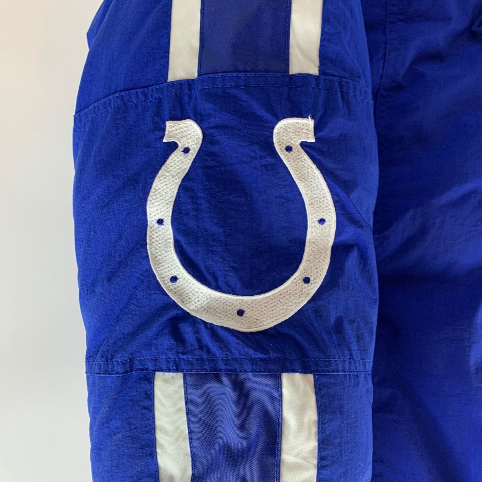Starter Indianapolis Colts NFL Vintage Blue Starter Hooded Jacket Size US L / EU 52-54 / 3 - 3 Thumbnail