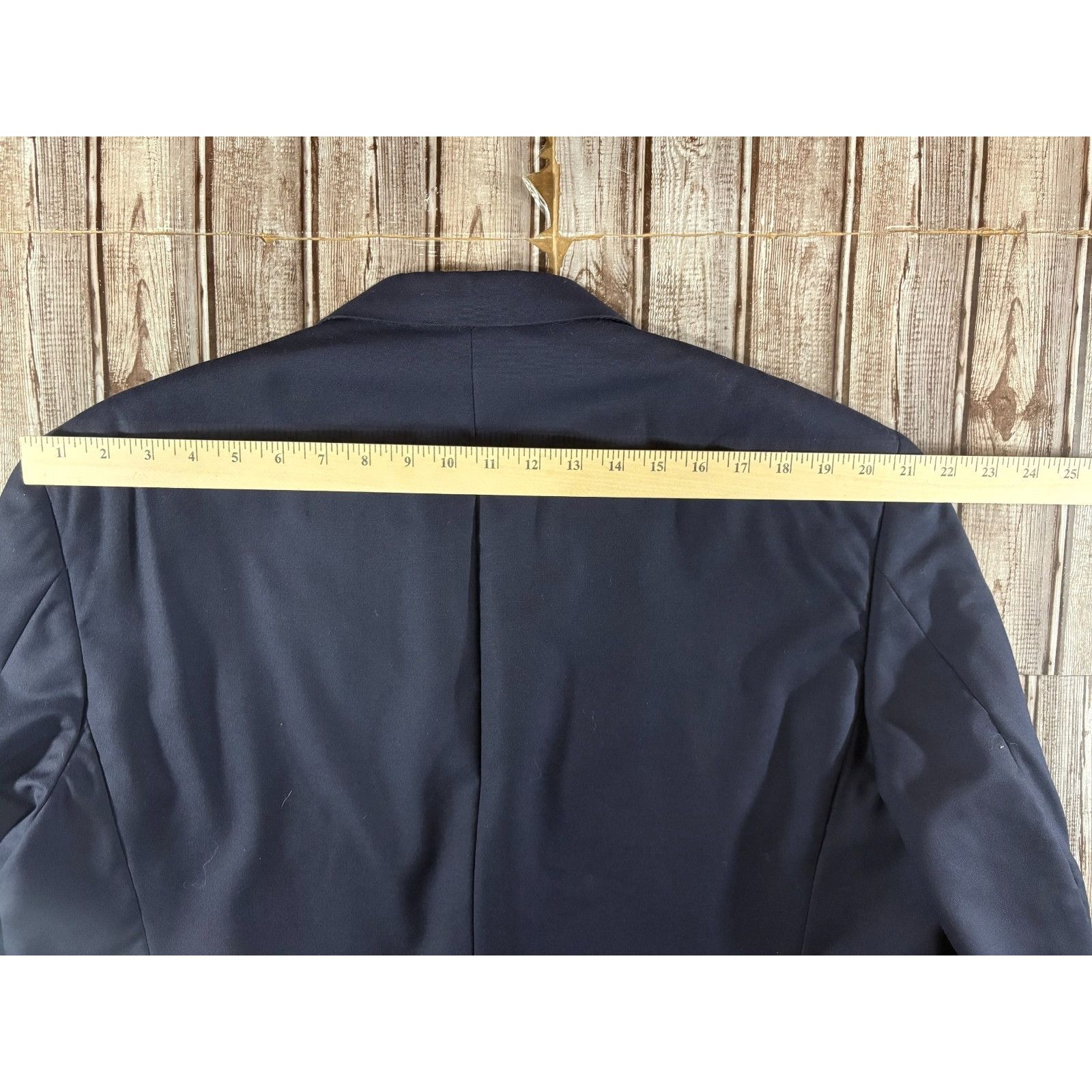Burberry BURBERRY Kensigton Gold Buttons blazer jacket sz 48 L Navy M Size 48L - 7 Thumbnail