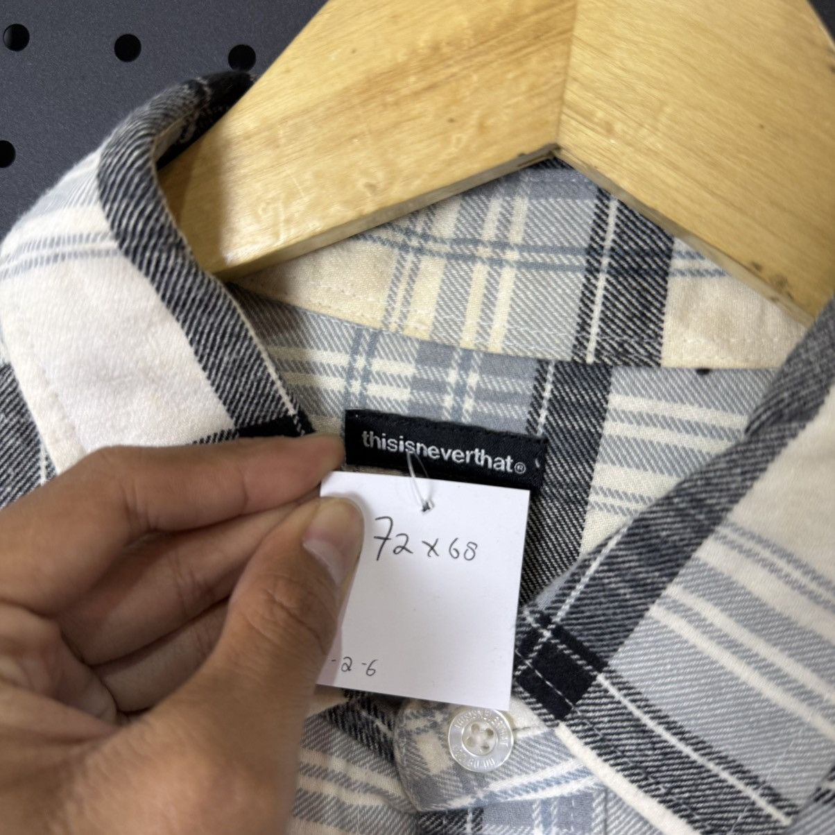 thisisneverthat THISISNEVERTHAT embroidered plaid flannel shirt Size US XL / EU 56 / 4 - 4 Thumbnail