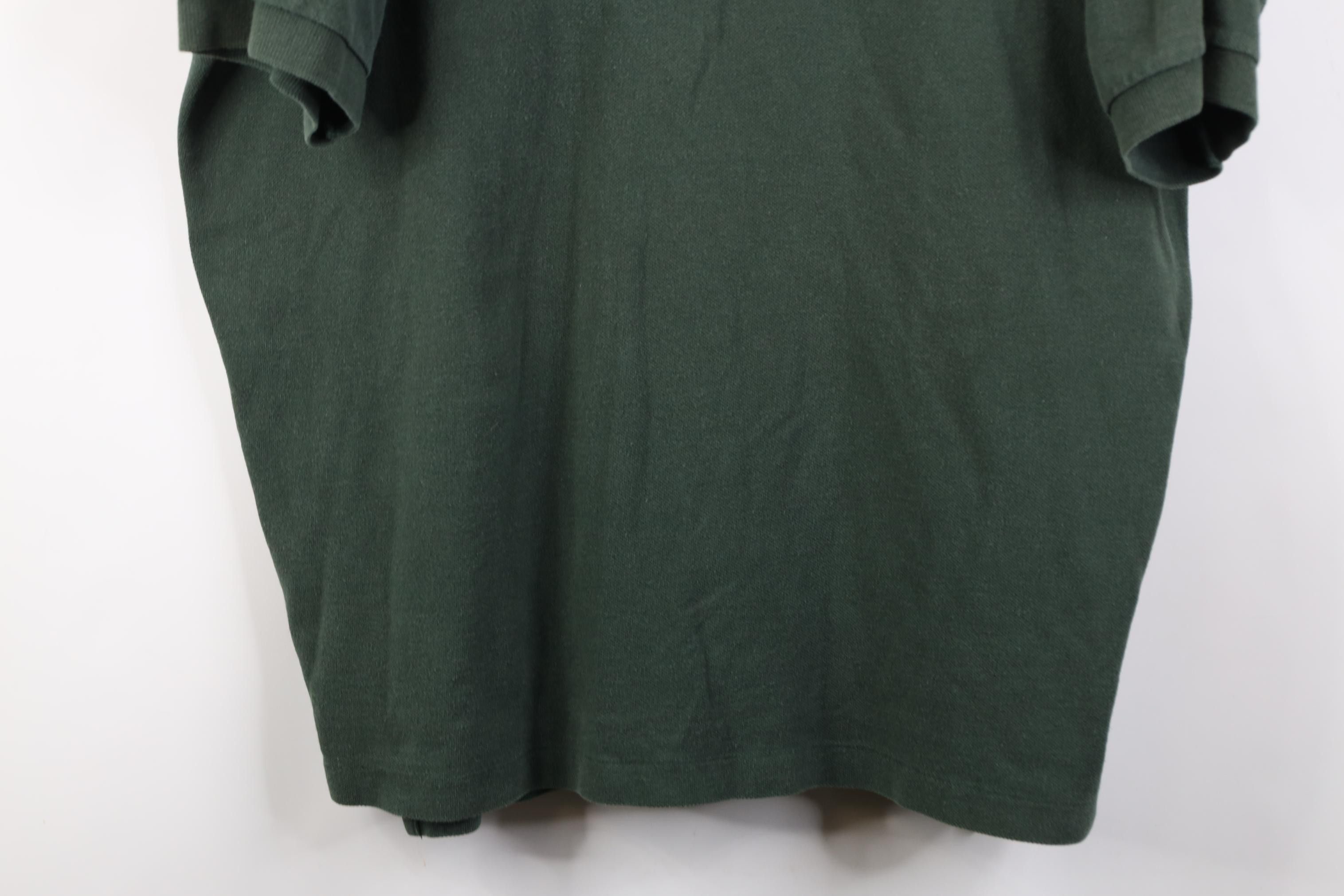 Polo Ralph Lauren Vintage 90s Ralph Lauren Pique Cotton Golf Polo Shirt Green Size US XL / EU 56 / 4 - 3 Thumbnail