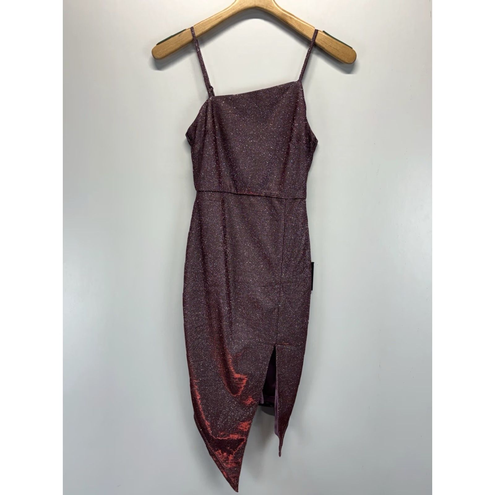 Lulus Lulu’s Mini Dress XS Sparkly Pink Always A Glow Getter Asymmetric Party Size XS / US 0-2 / IT 36-38 - 2 Thumbnail