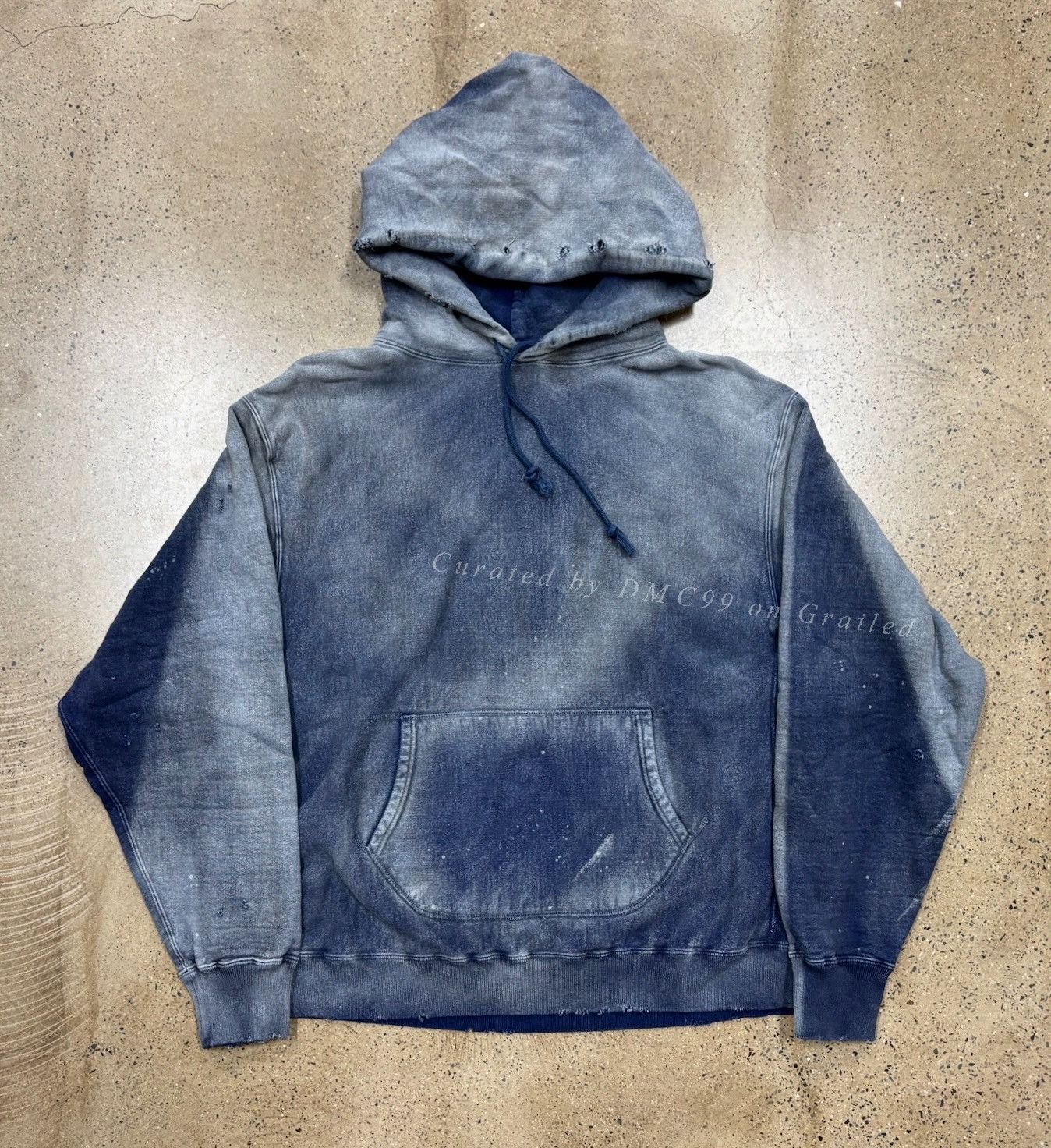 Bow3ry Bow Wow Washed Vintage Hoodie Size US XL / EU 56 / 4 - 1 Thumbnail