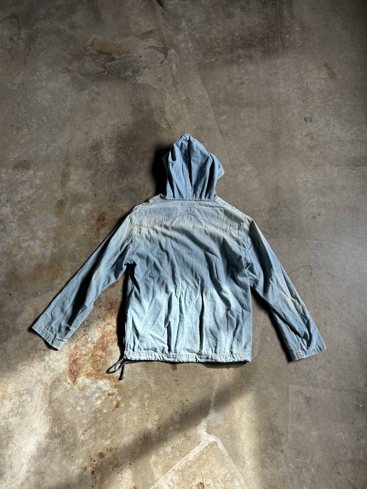 Saint Laurent Paris × Yves Saint Laurent SAINT LAURANT DENIM HOODIE - 2019 SS RUNWAY Size US S / EU 44-46 / 1 - 2 Thumbnail