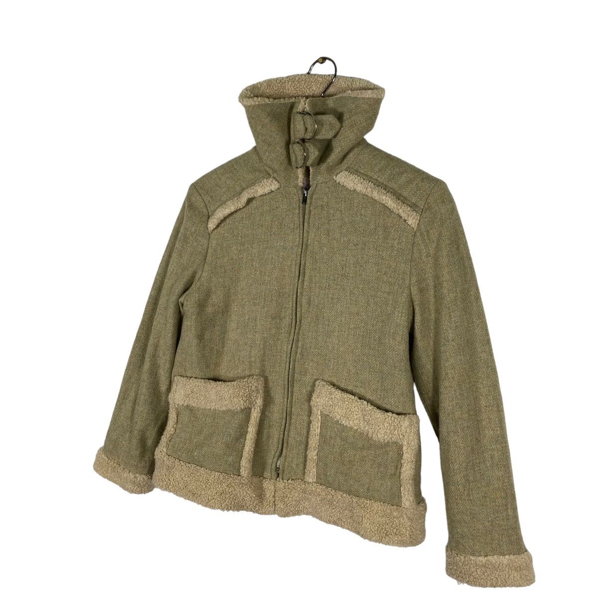 Marc Jacobs × Vintage Vintage Marc Jacobs Look Sherpa Zipper Jacket Size 4 Size XS / US 0-2 / IT 36-38 - 2 Thumbnail