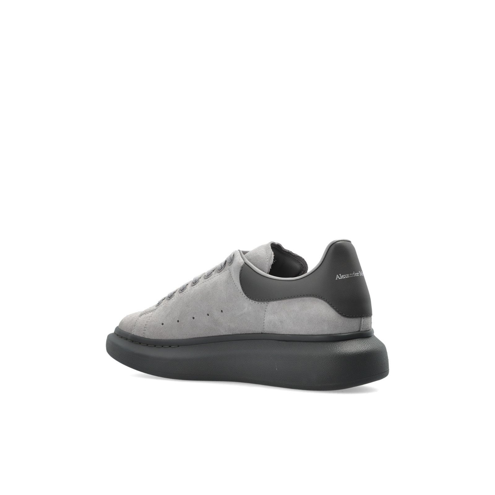 Alexander McQueen ALEXANDER MCQUEEN Oversized Men's Gray/Silver Suede Sneakers Size US 9 / EU 42 - 4 Thumbnail