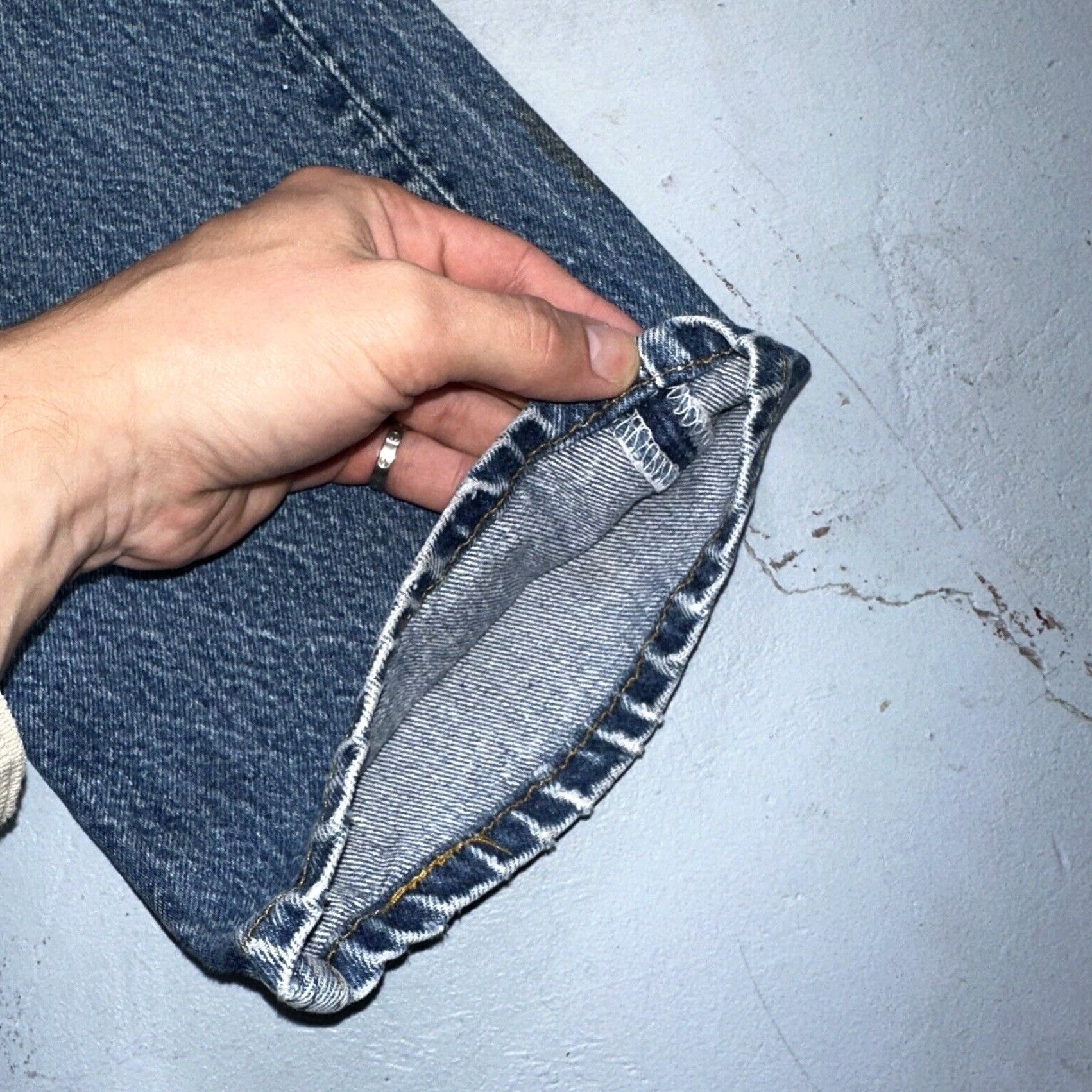 Levi's VINTAGE Levis 501 Jeans Men 35x36 Light Wash USA 80s 90s XX Straight Leg Size US 35 - 4 Thumbnail