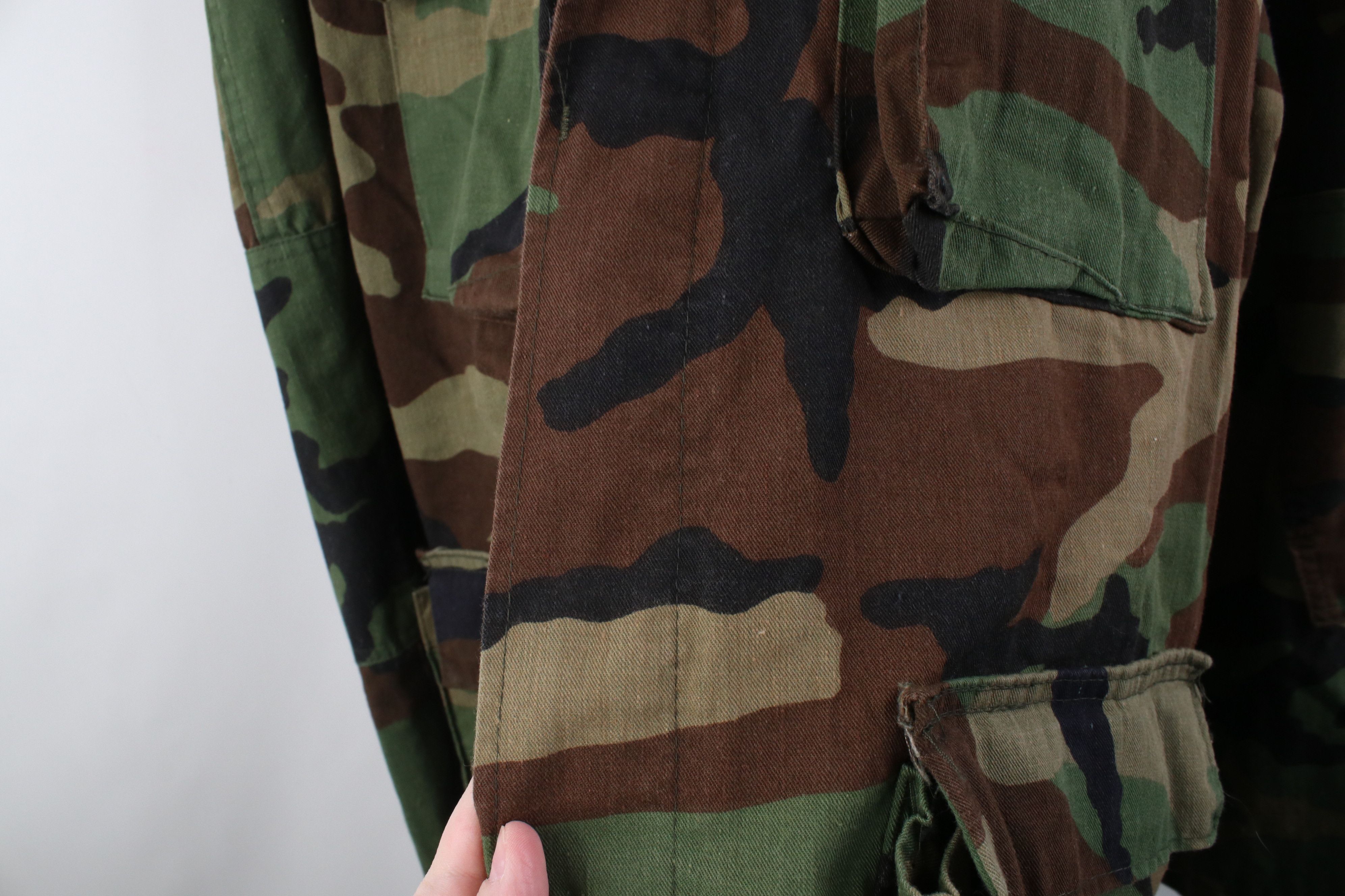 Vintage Vintage 90s USGI Camouflage Battle Fatigue Coat Jacket USA Size US XL / EU 56 / 4 - 4 Thumbnail