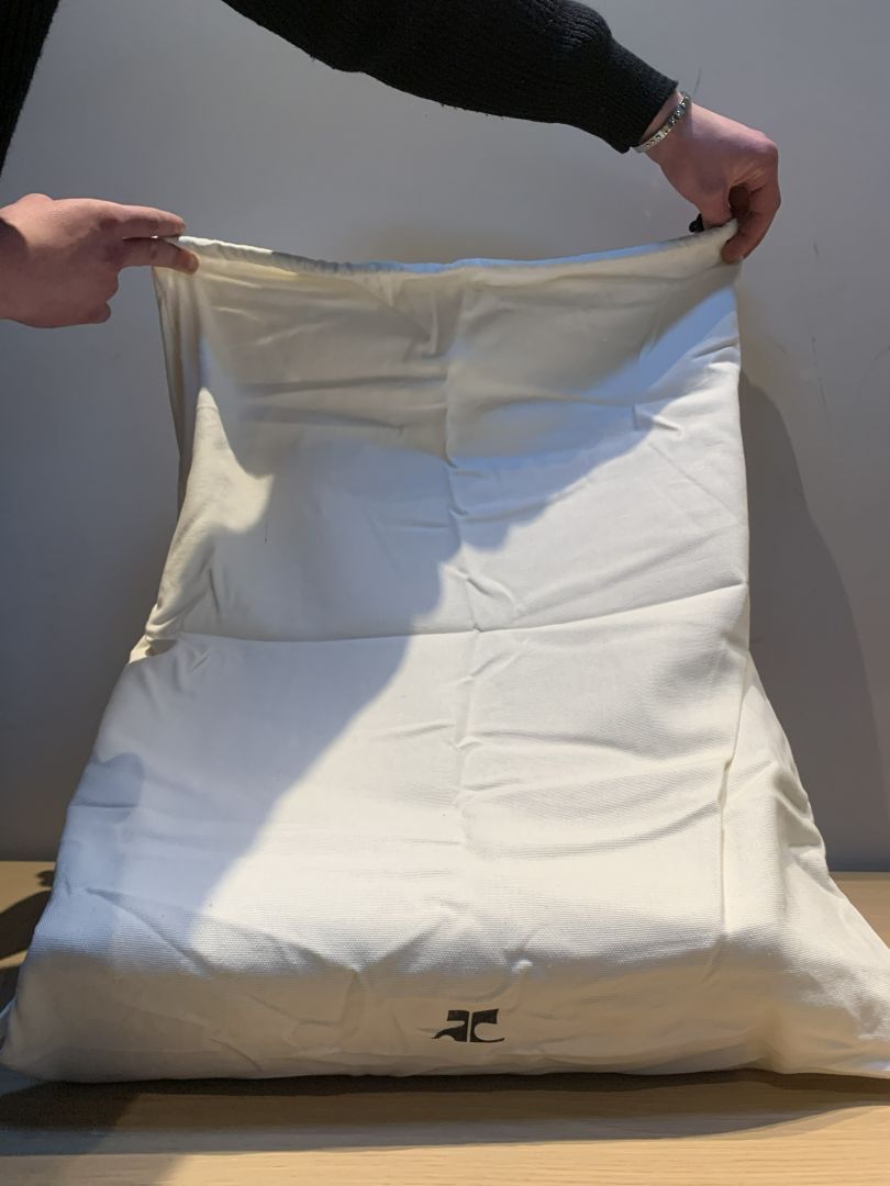 Courreges Courrèges Heritage Leather Tote Bag - Off-White/Ecru Size ONE SIZE - 5 Thumbnail