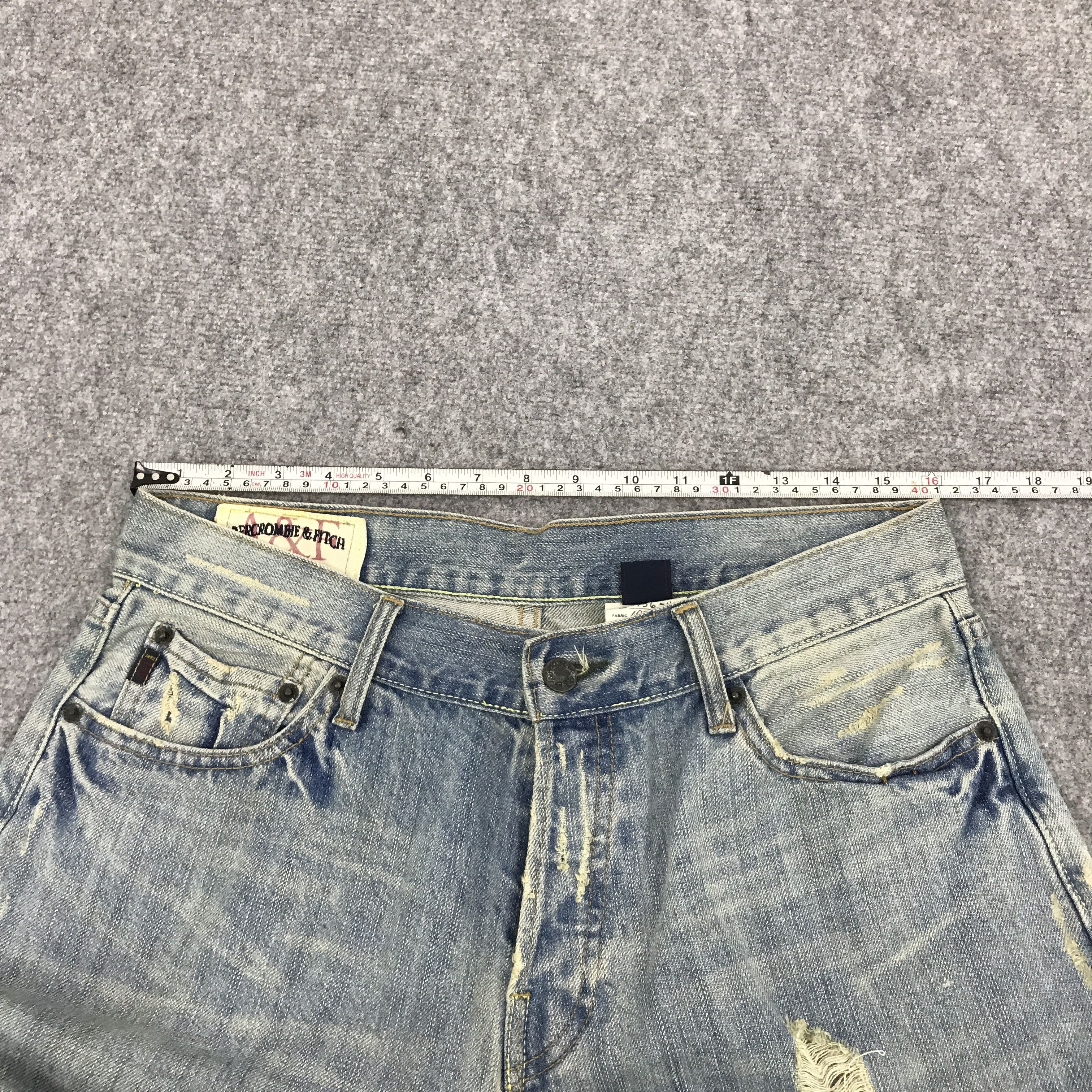 Abercrombie & Fitch BAGGY DENIM ABERCROMBIE AND FITHC DISTRESSED JEANS PANT Size US 32 / EU 48 - 5 Thumbnail