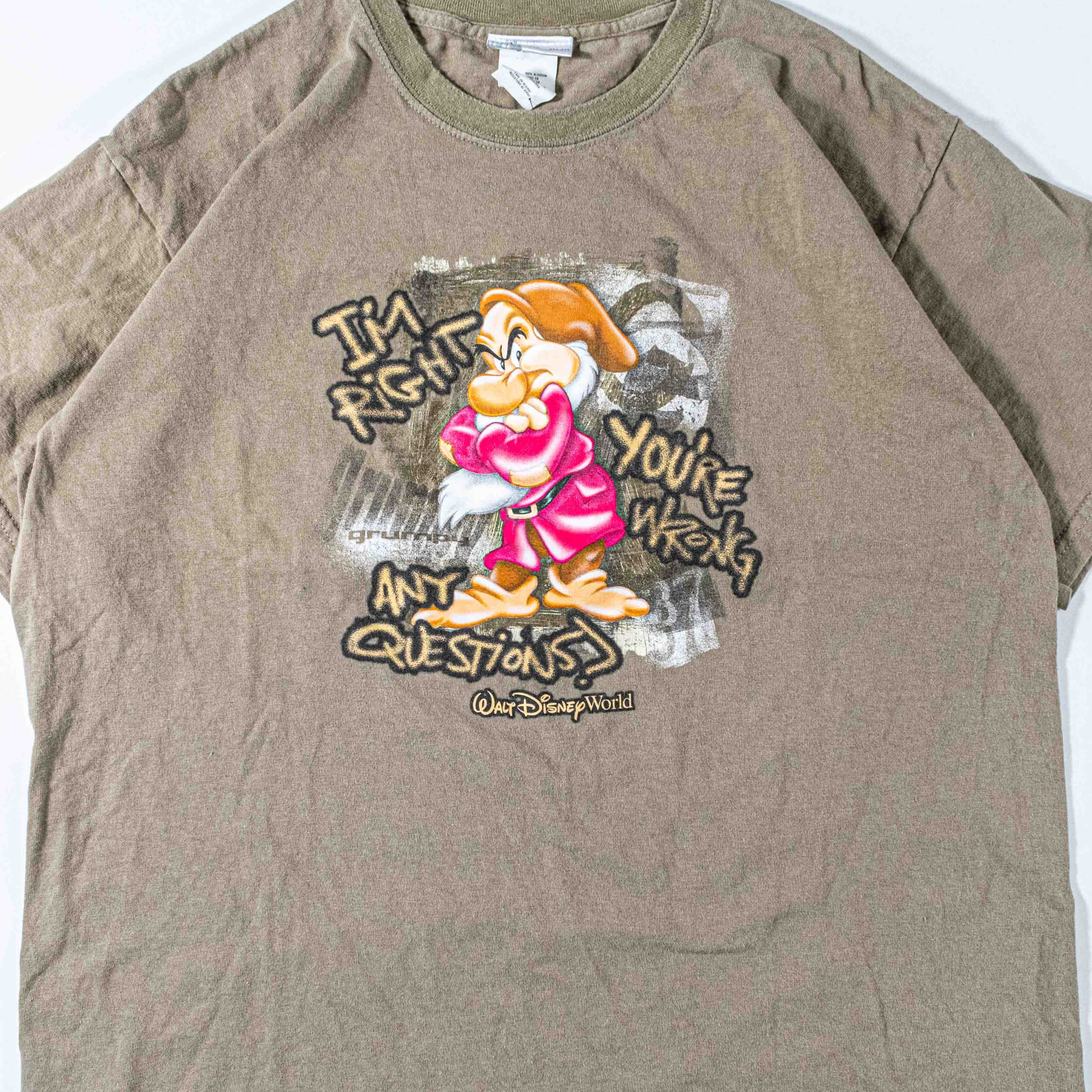 Disney Vintage Disney Grumpy Im Right Youre Wrong T Shirt Sarcastic Size US L / EU 52-54 / 3 - 4 Thumbnail