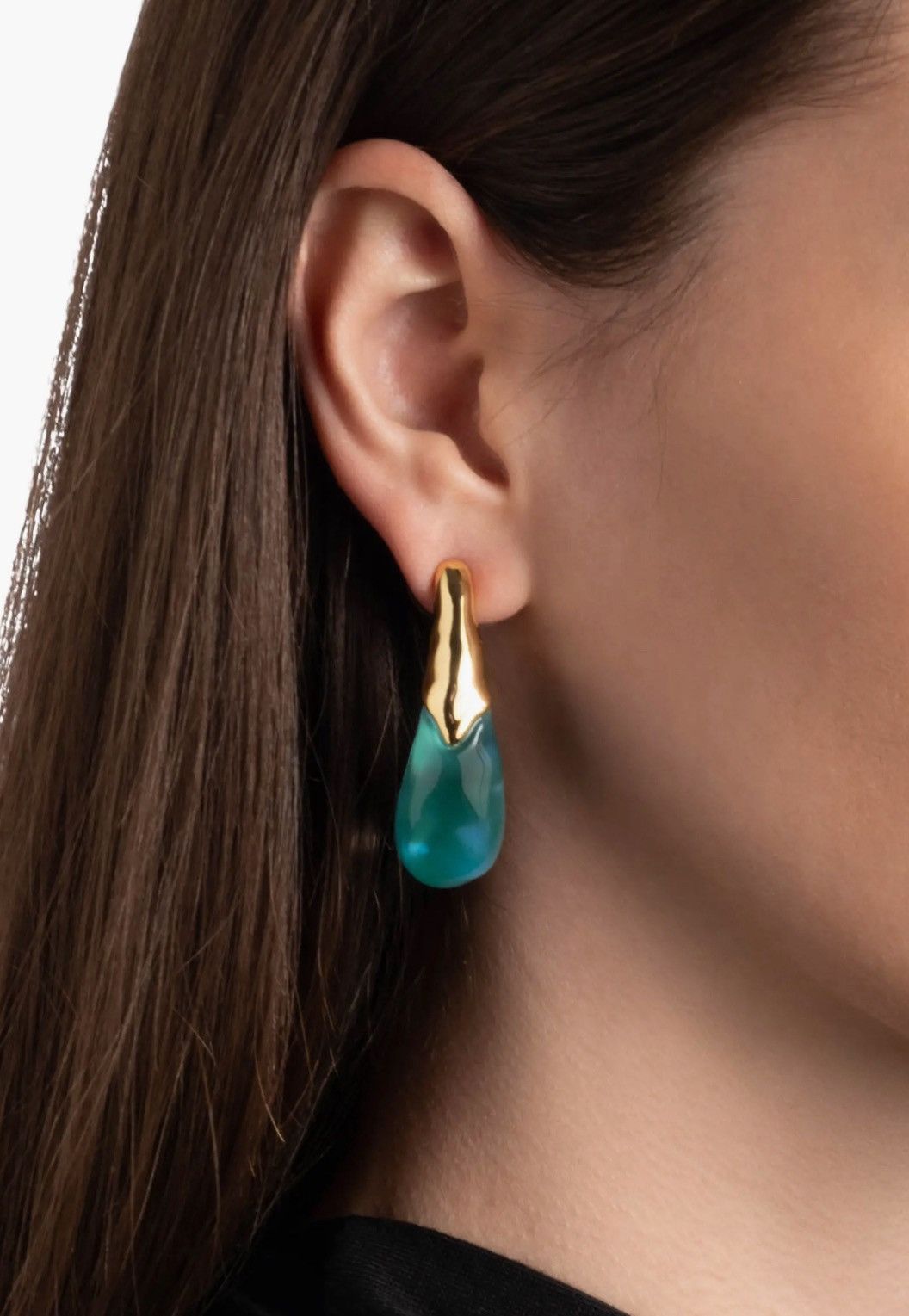 Alexis Bittar Alexis Bittar Liquid Lucite Arched Large Drop Earrings Size ONE SIZE - 5 Thumbnail