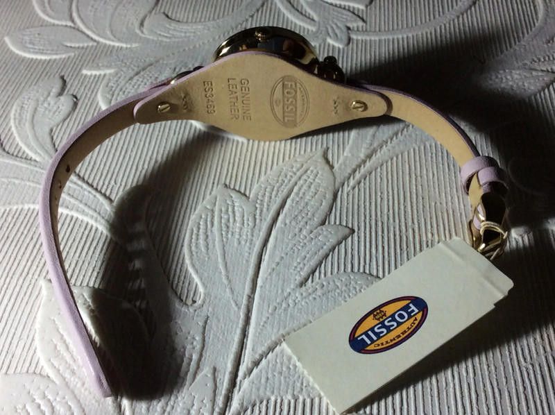 Fossil Fossil ladies silver dial leather strap watch Size ONE SIZE - 12 Thumbnail