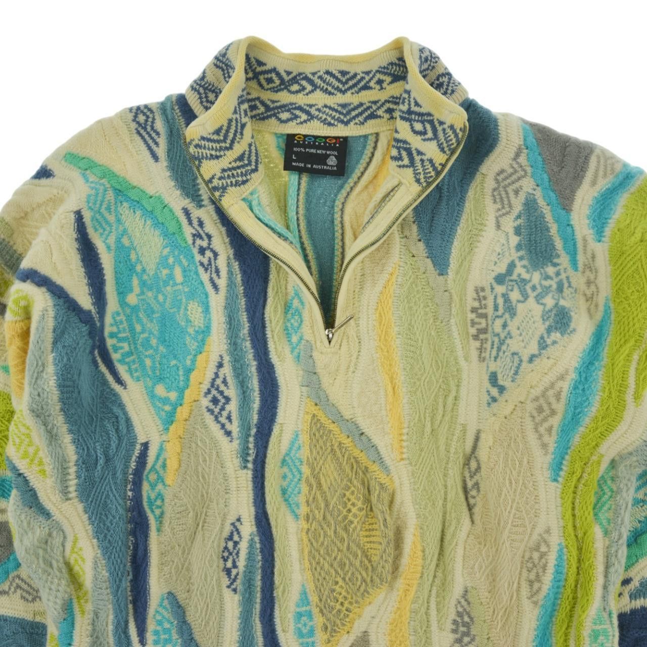 Coogi Vintage Coogi Q Zip Knit Jumper Size M Size US L / EU 52-54 / 3 - 3 Thumbnail