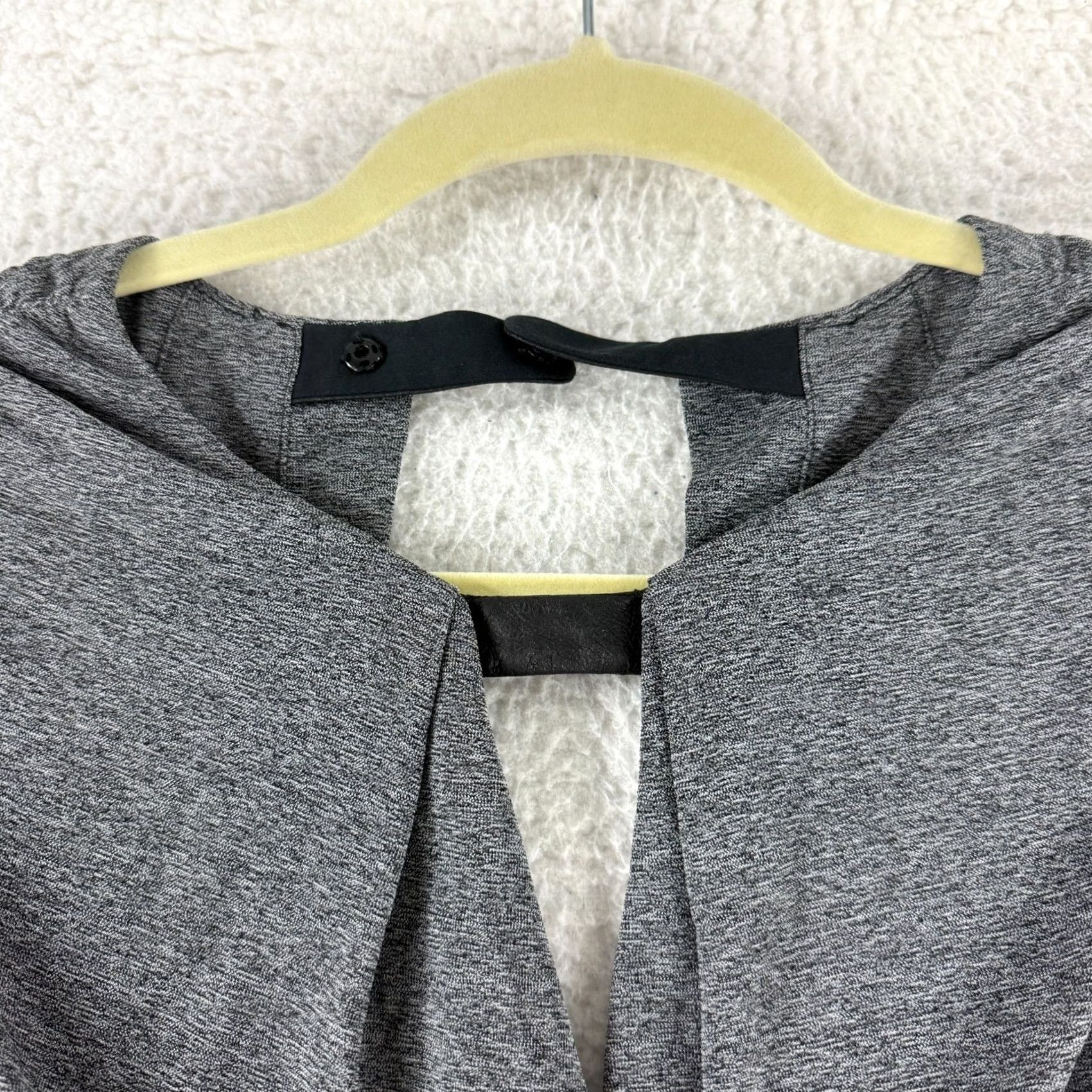 Karen Millen Karen Millen Sheath Dress Womens Size 2 Gray Heathered Draped 3/4 Sleeve Stretch Lad Dress Ladies Shirt? Size XS / US 0-2 / IT 36-38 - 5 Thumbnail