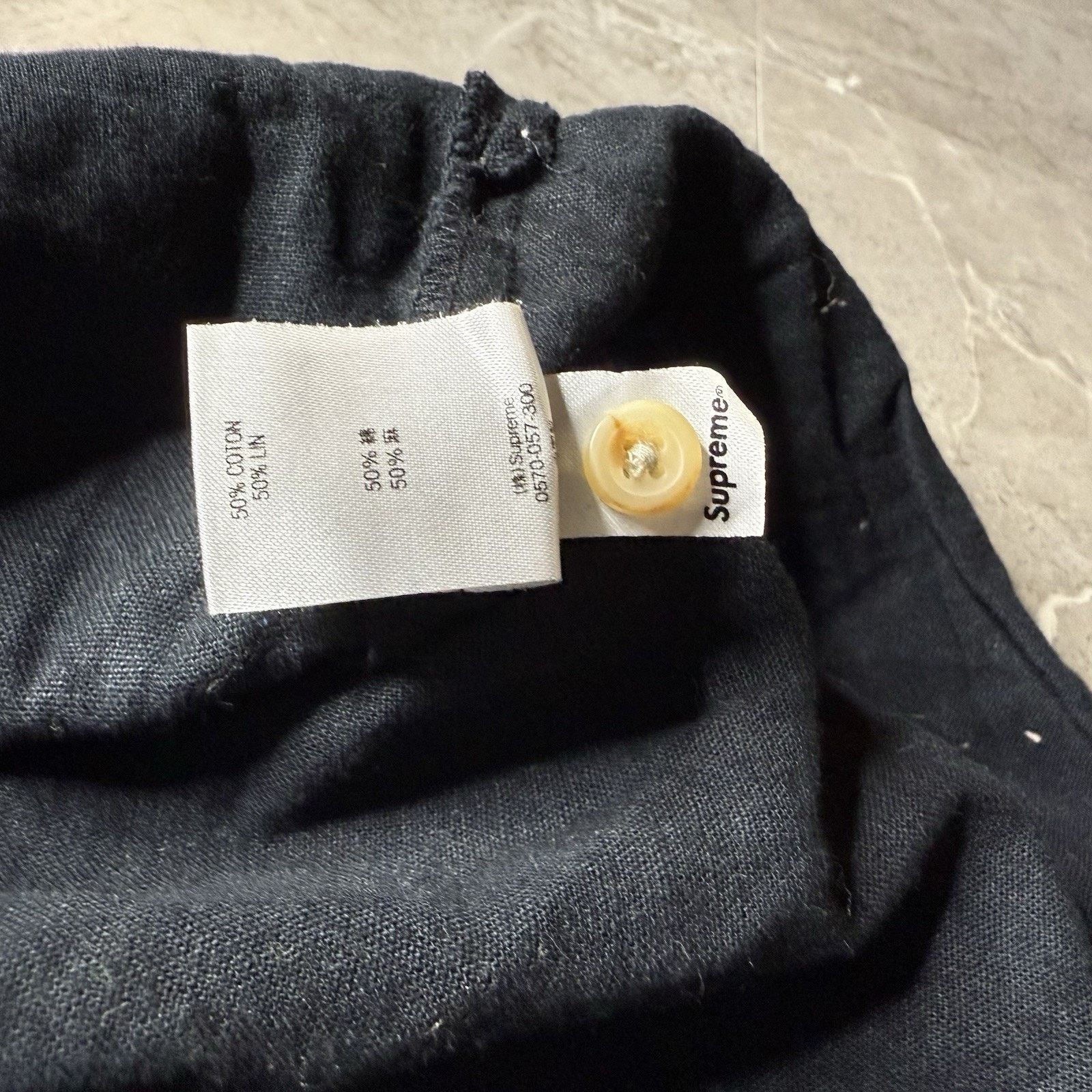 Supreme SS18 Supreme Band Collar Shirt L Large Black Button Up Size US L / EU 52-54 / 3 - 7 Thumbnail
