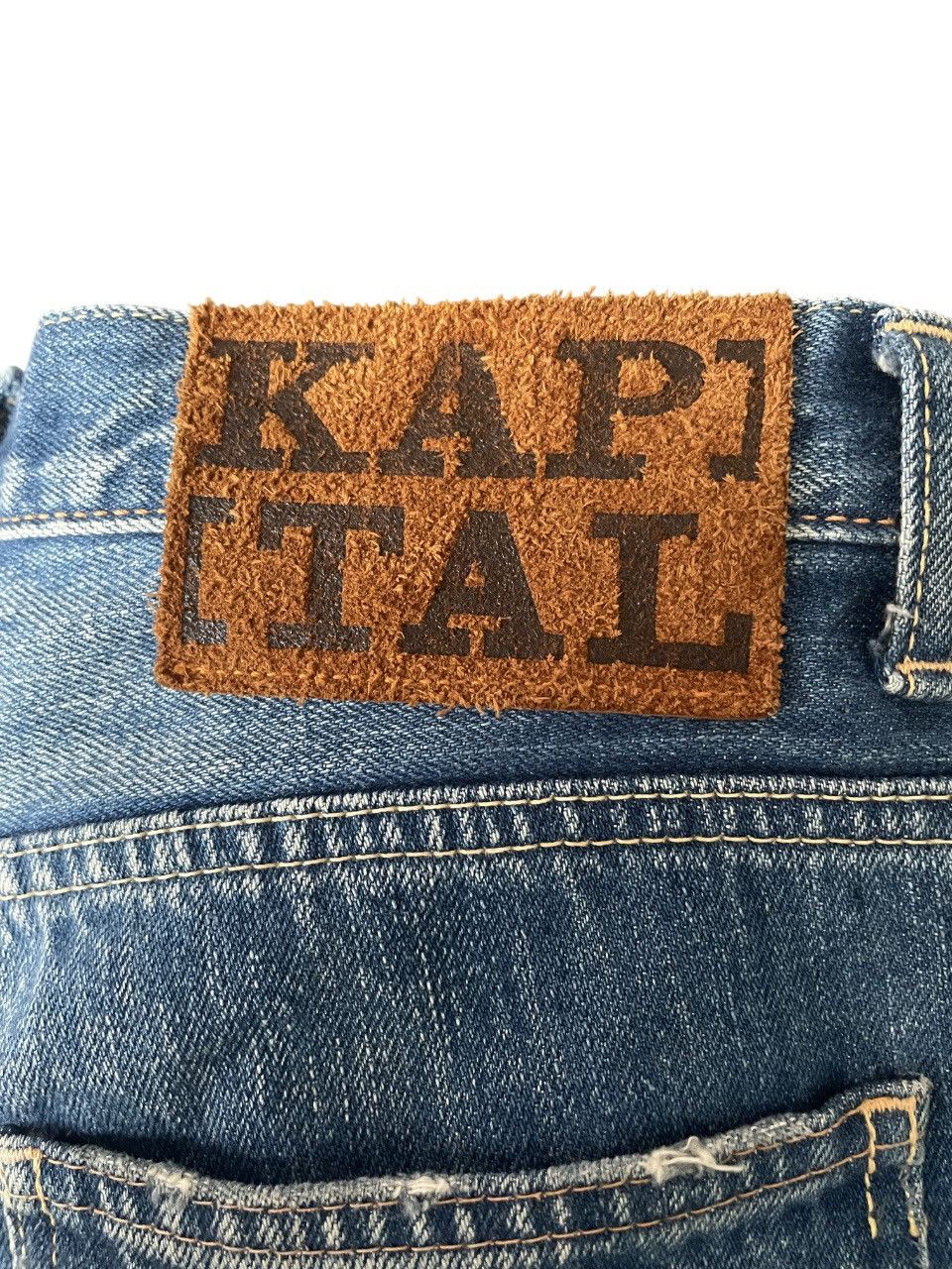 Kapital Kapital Kountry FW14 Okabilly Psychedelic Patchwork Denim Size US 27 - 4 Thumbnail