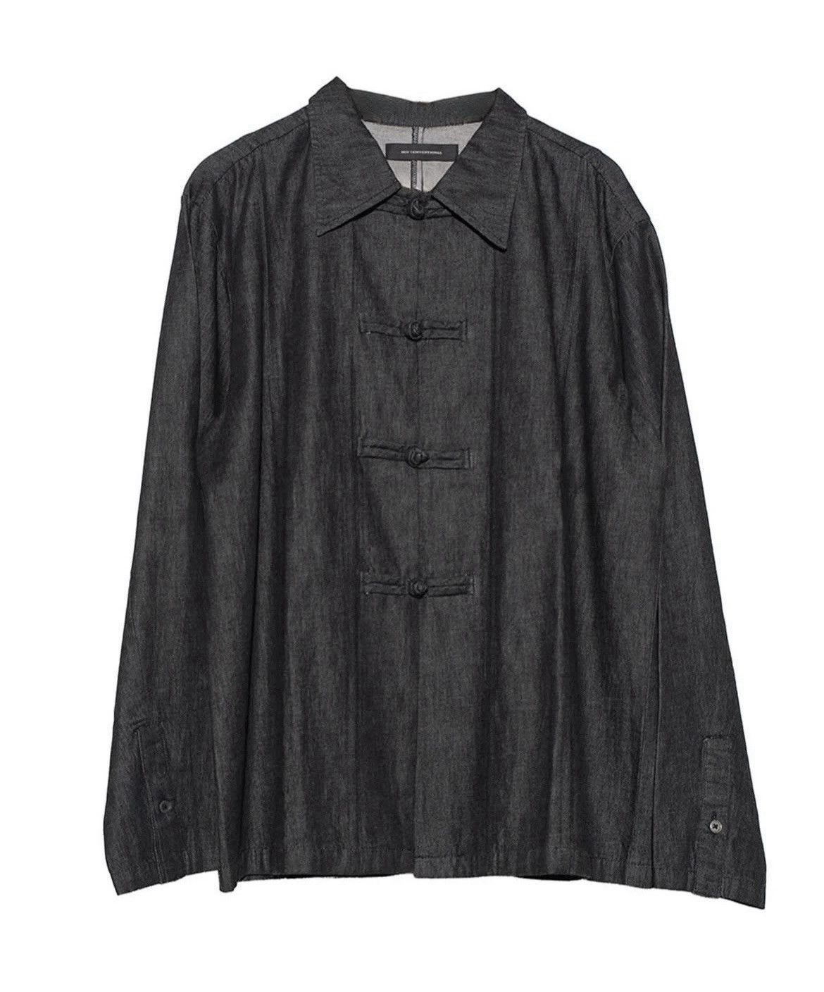 Japanese Brand NOT CONVENTIONAL Denim China Shirt Jacket Size US M / EU 48-50 / 2 - 1 Thumbnail