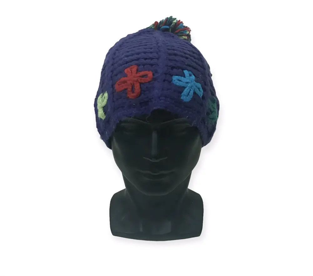 Japanese Brand East Blue Union Made Knit Beanie Hat Size ONE SIZE - 1 Thumbnail