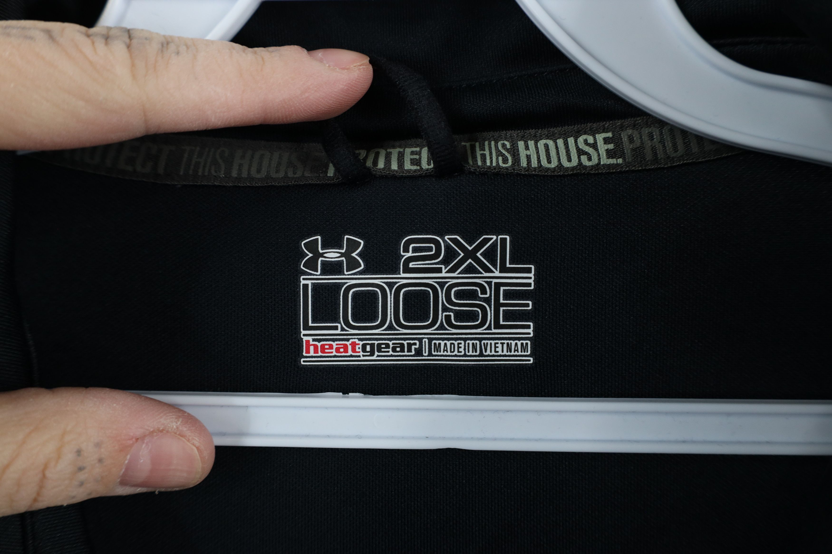 Under Armour × Vintage Under Armour University Collared Golf Polo Shirt Black Size US XXL / EU 58 / 5 - 7 Thumbnail