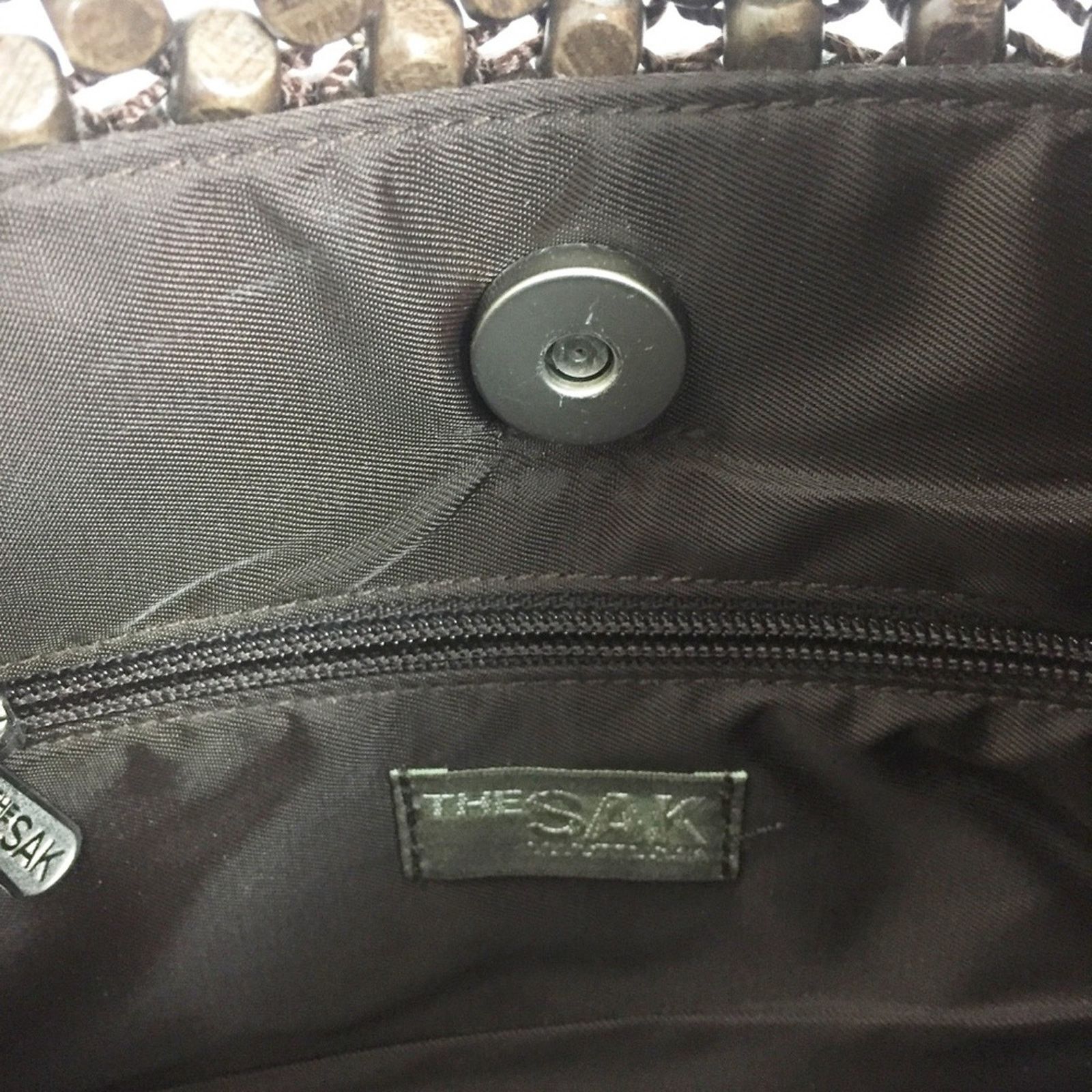Other The Sak Brown Wooden Beaded Mini Handbag Size ONE SIZE - 6 Thumbnail