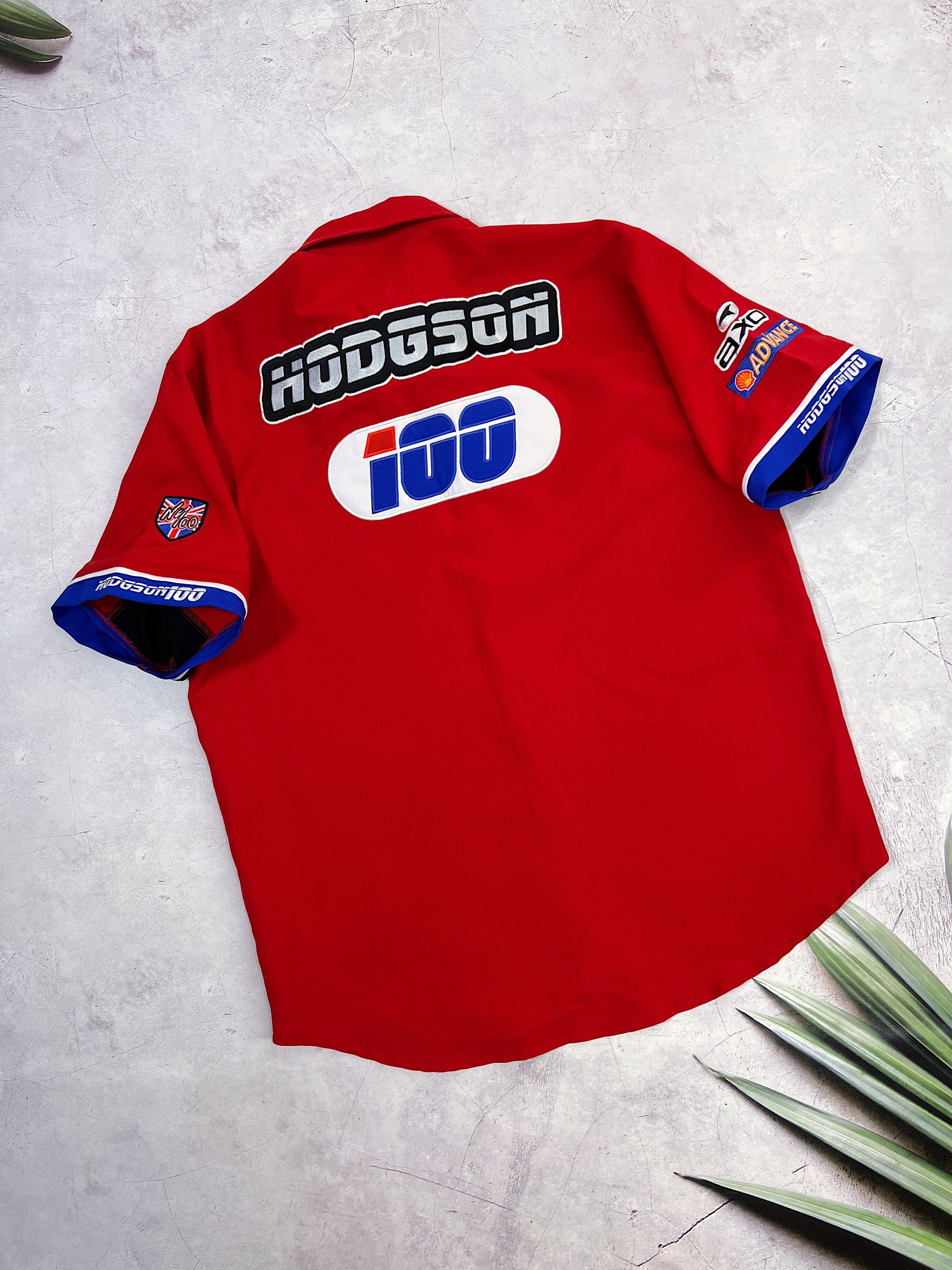 Other Neil Hodgson 100 Racing Shirt Moto GB Suomy HM plant AXO Size US L / EU 52-54 / 3 - 14 Thumbnail