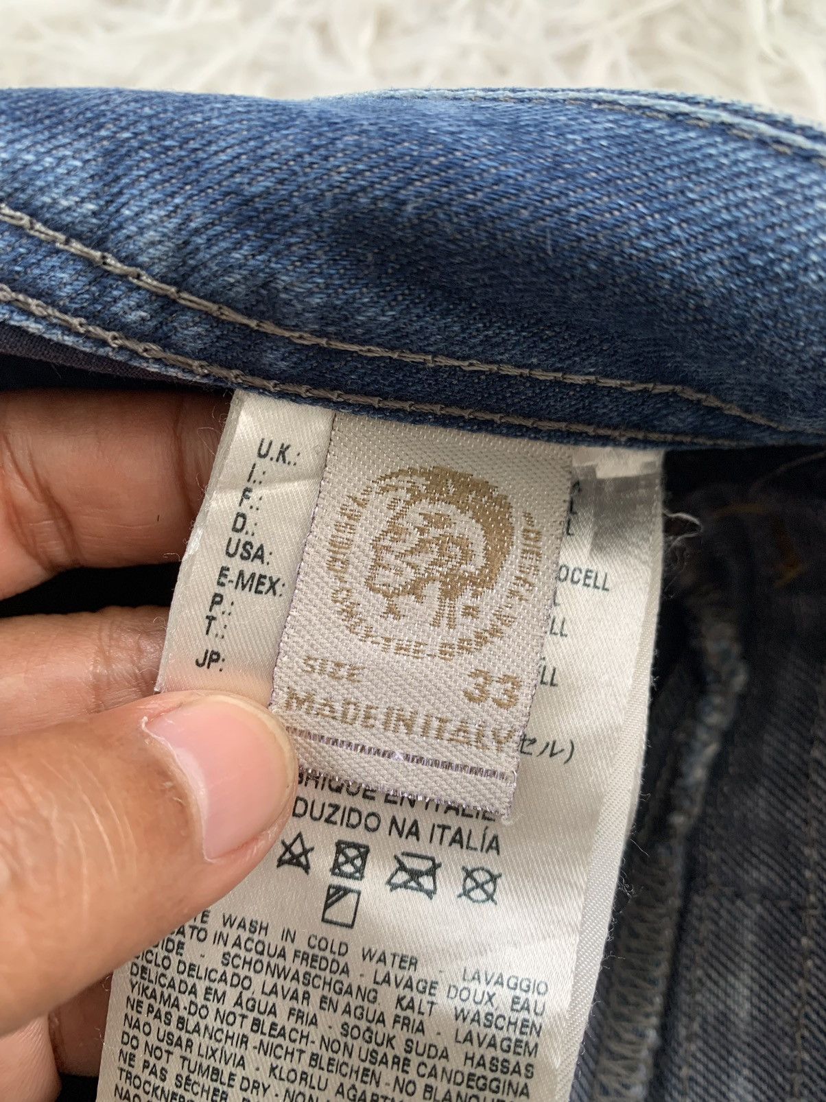Diesel Distress Diesel Blue Eyecons 2014/1 Edition Denim Pant Size US 35 - 23 Thumbnail