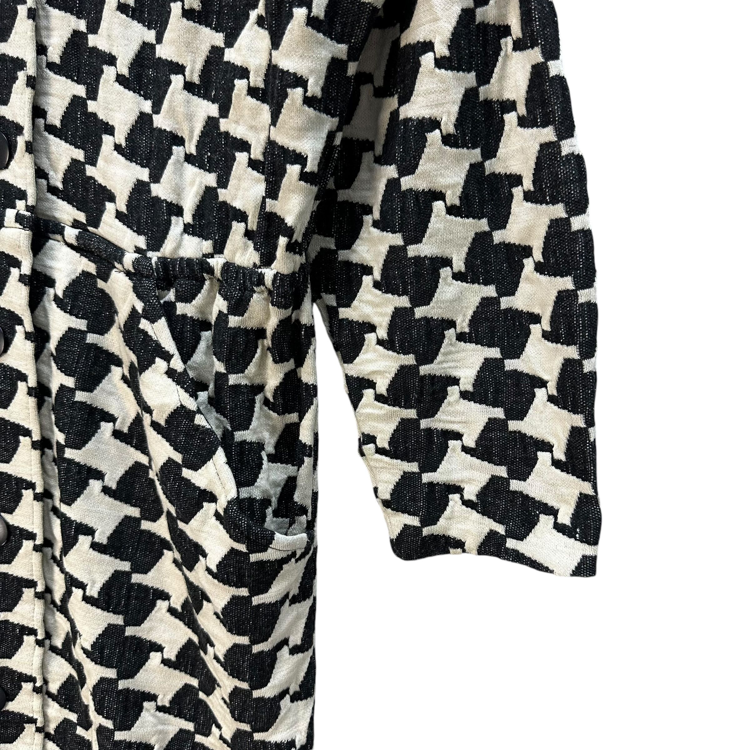 Givenchy GIVENCHY Play Houndstooth Pattern Overcoat Jacket #81-1448 Size M / US 6-8 / IT 42-44 - 6 Thumbnail