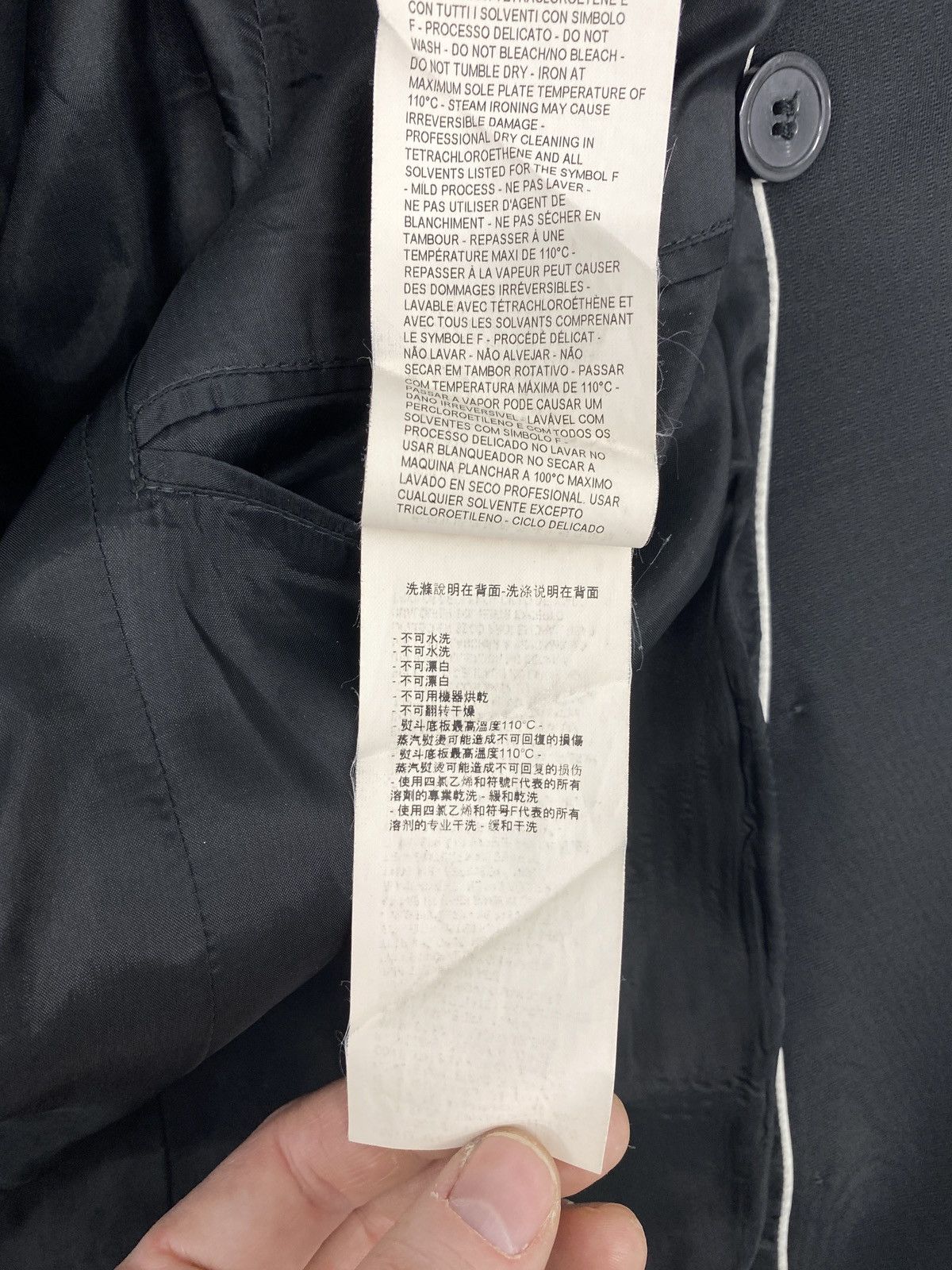 Emporio Armani Emporio Armani Virgin Wool Double-breasted Blazer Size 40R - 9 Thumbnail