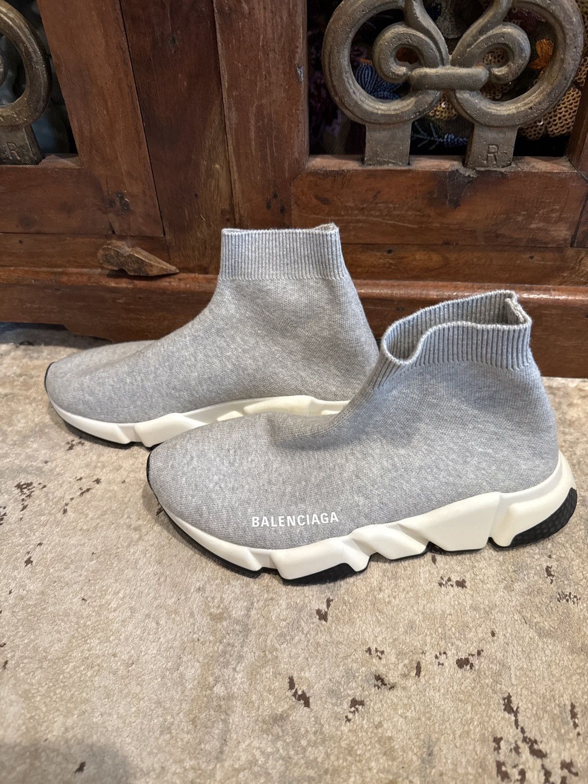 Balenciaga Balenciaga gray slip on shoes Size US 8 / IT 38 - 5 Thumbnail