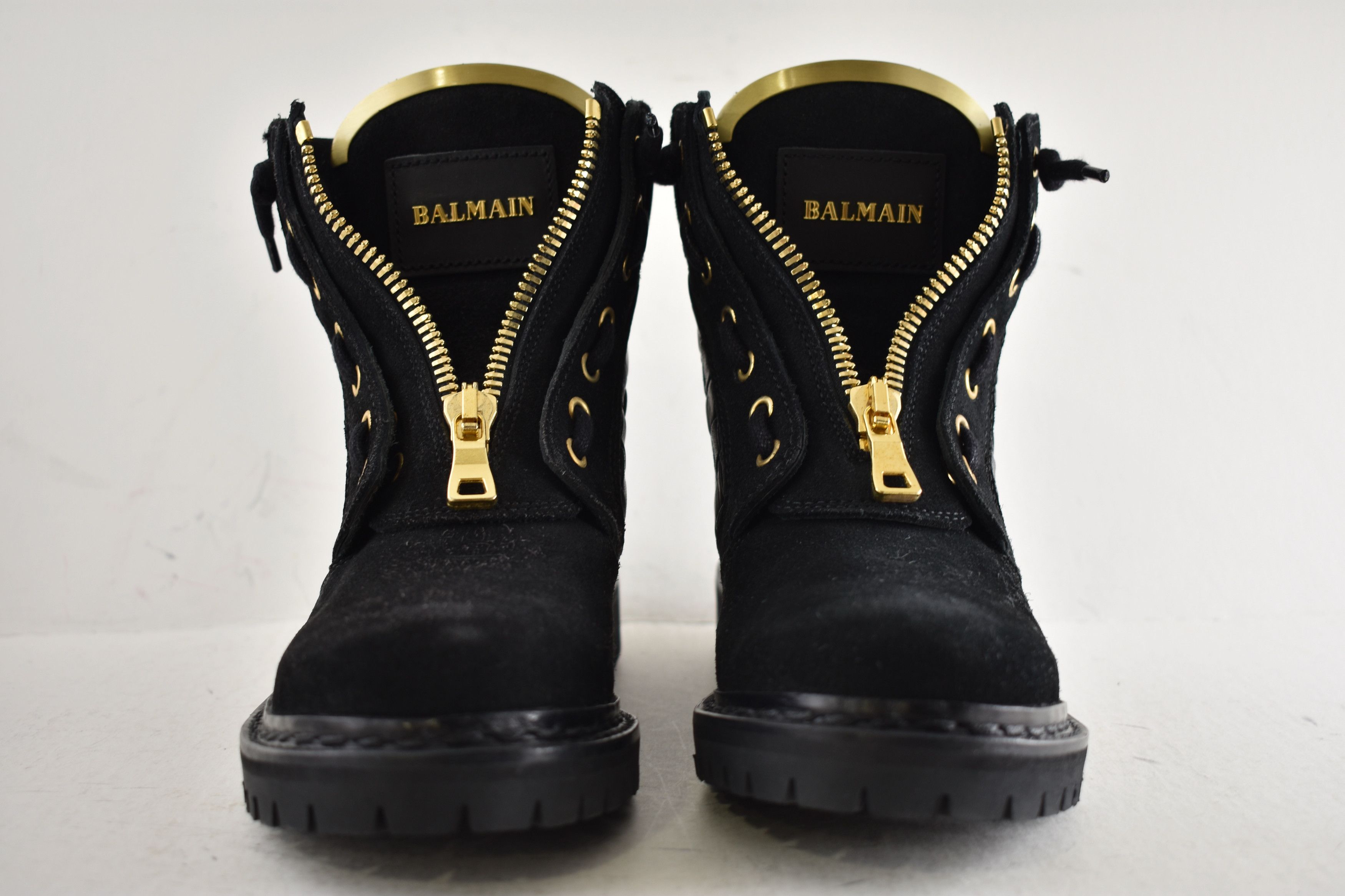 Balmain Taiga Ranger Leather Suede Zipper Biker Moto Combat Boots 36 Size US 6 / IT 36 - 5 Thumbnail