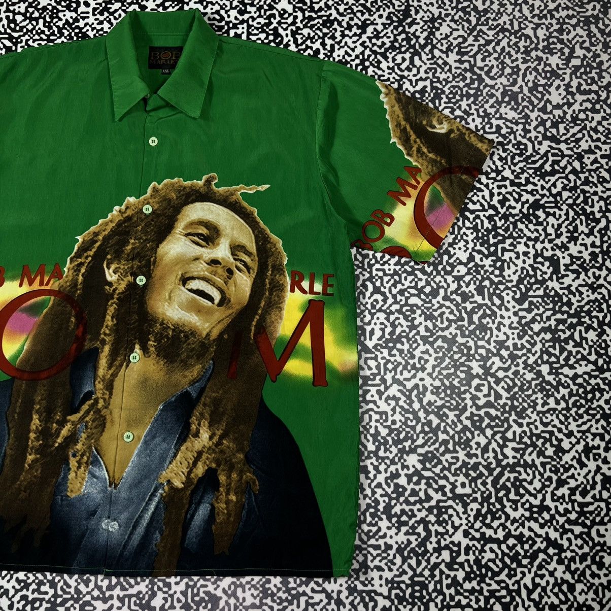 Bob Marley Vintage 90s Bob Marley Face Art Retro Weed Band Style Shirt Size US XXL / EU 58 / 5 - 3 Thumbnail