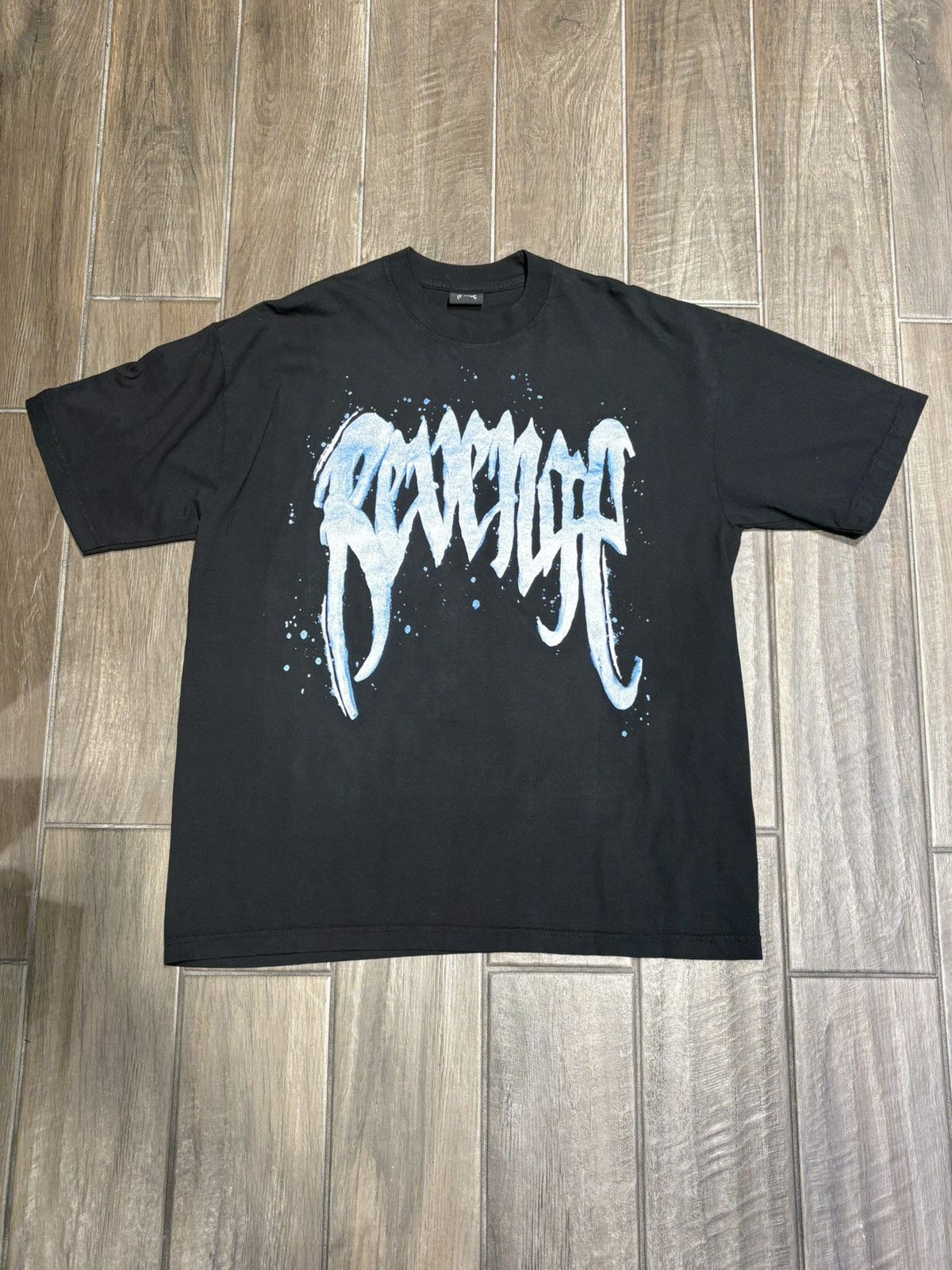 REVENGE スノーフォール Tシャツ Black Revenge Snowfall T-shirt Black Men's - US