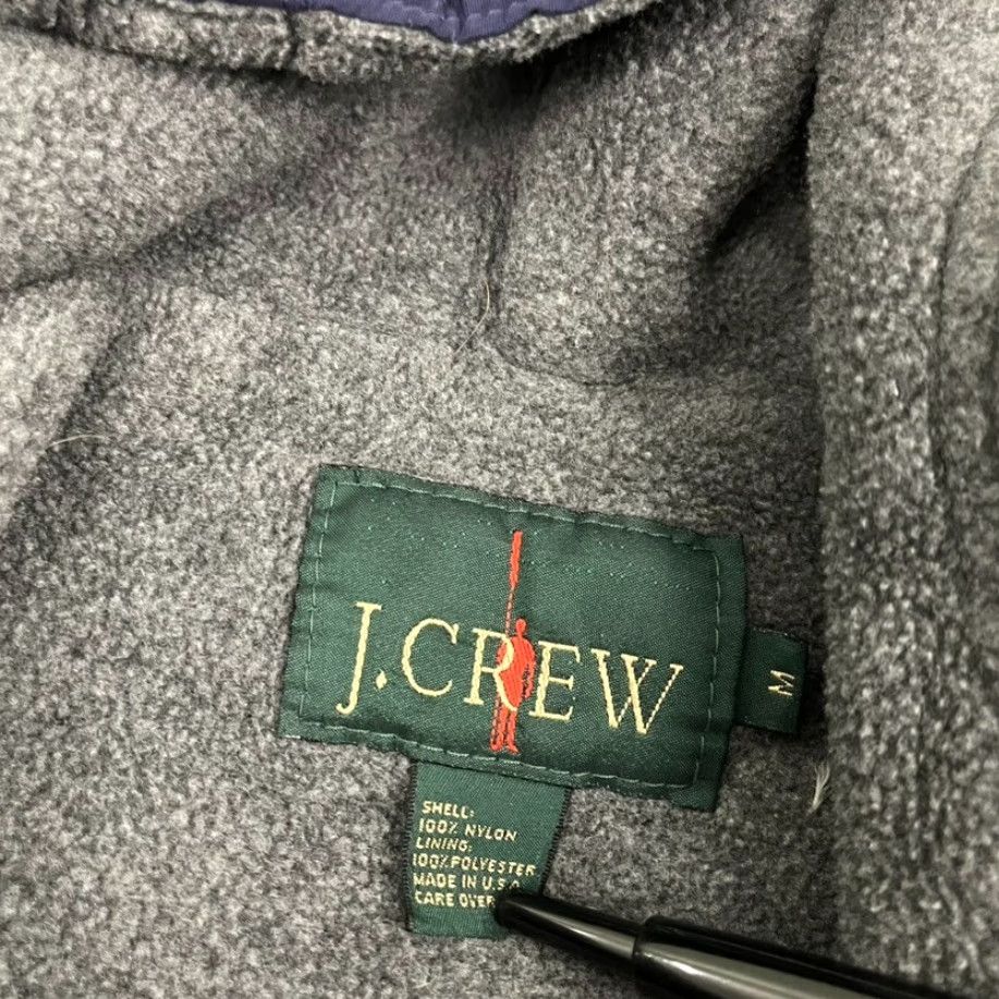 J.Crew VTG J.CREW Oarsman Jacket Mens Medium Blue Fleece Lined Anorak Coat Hooded Size US M / EU 48-50 / 2 - 2 Thumbnail