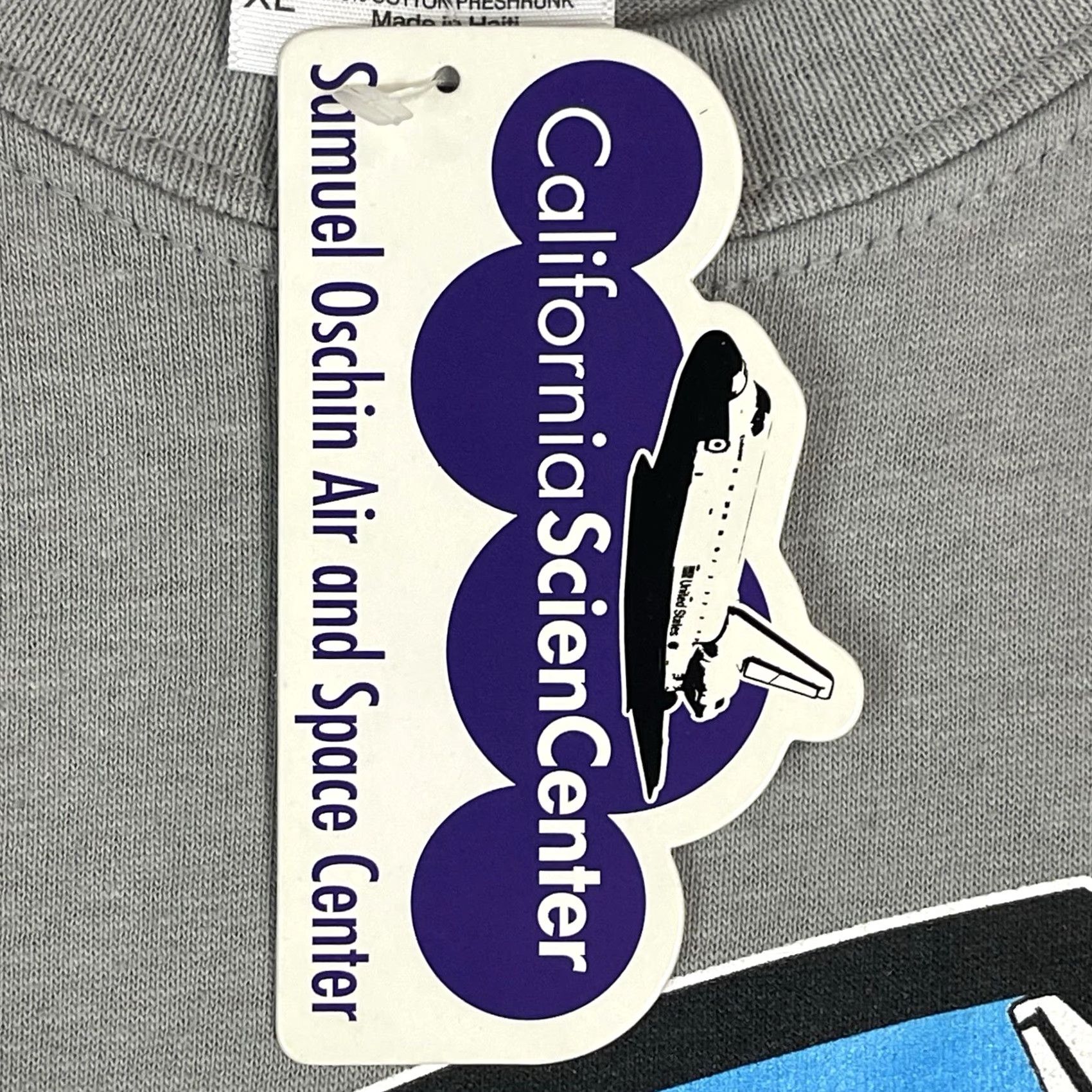 Gildan California Science Center T Shirt Mens XL Gray Endeavor Space Shuttle Graphic Size US XL / EU 56 / 4 - 6 Thumbnail