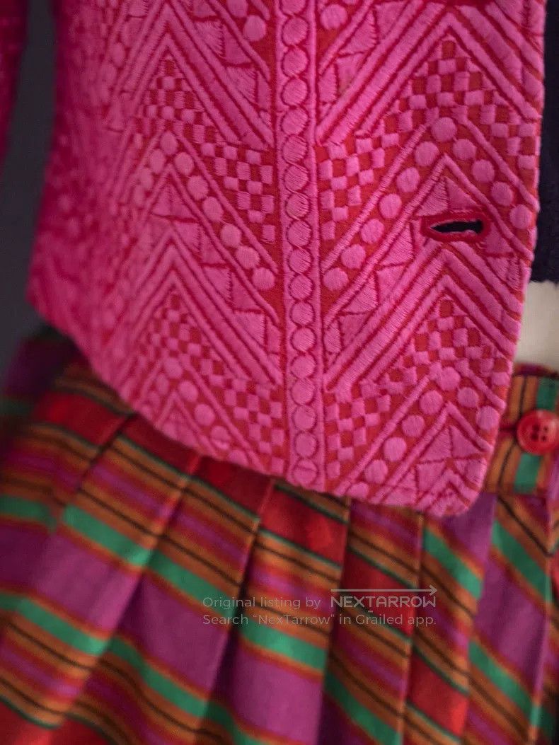 Kenzo Kenzo Pink embossed embroidery jacket Size M / US 6-8 / IT 42-44 - 7 Thumbnail