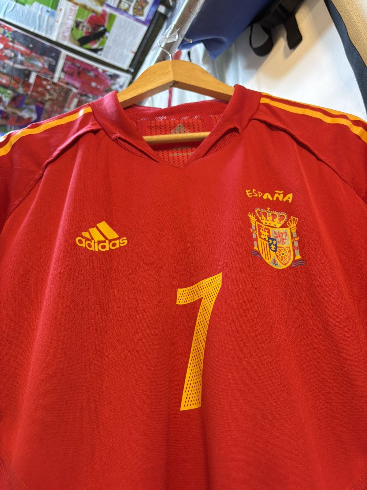 Adidas Vintage 2004-2006 Spain Football Team Home Kit Size US L / EU 52-54 / 3 - 2 Thumbnail