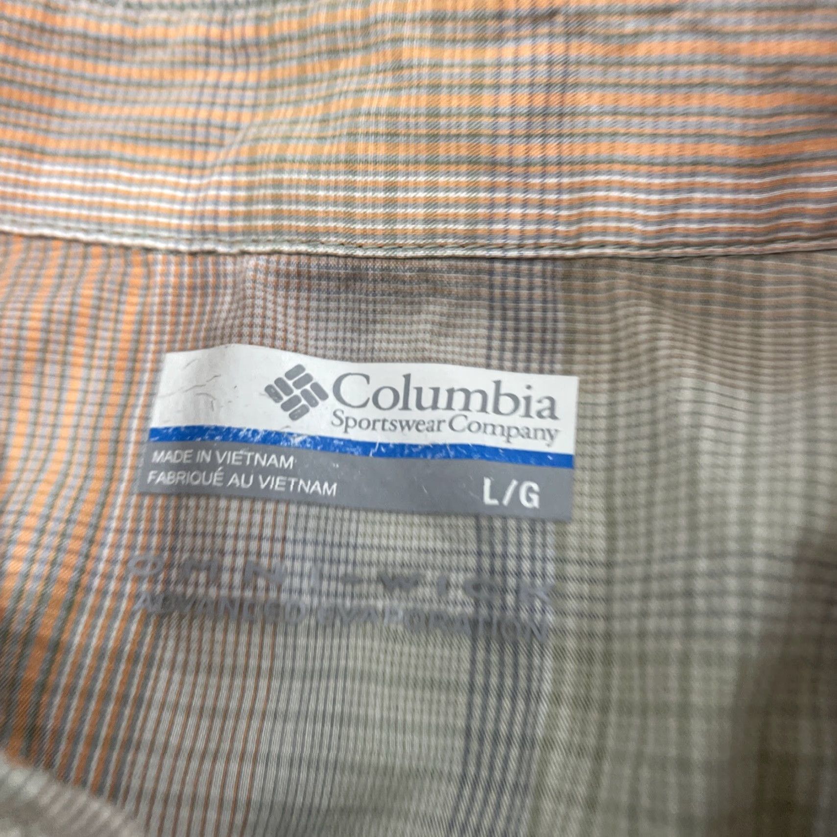Vintage Columbia Button Shirt Men L Orange Plaid Omni Wick Short Sleeve Front Pocket Zip Pocket Outdoor Size US L / EU 52-54 / 3 - 7 Thumbnail