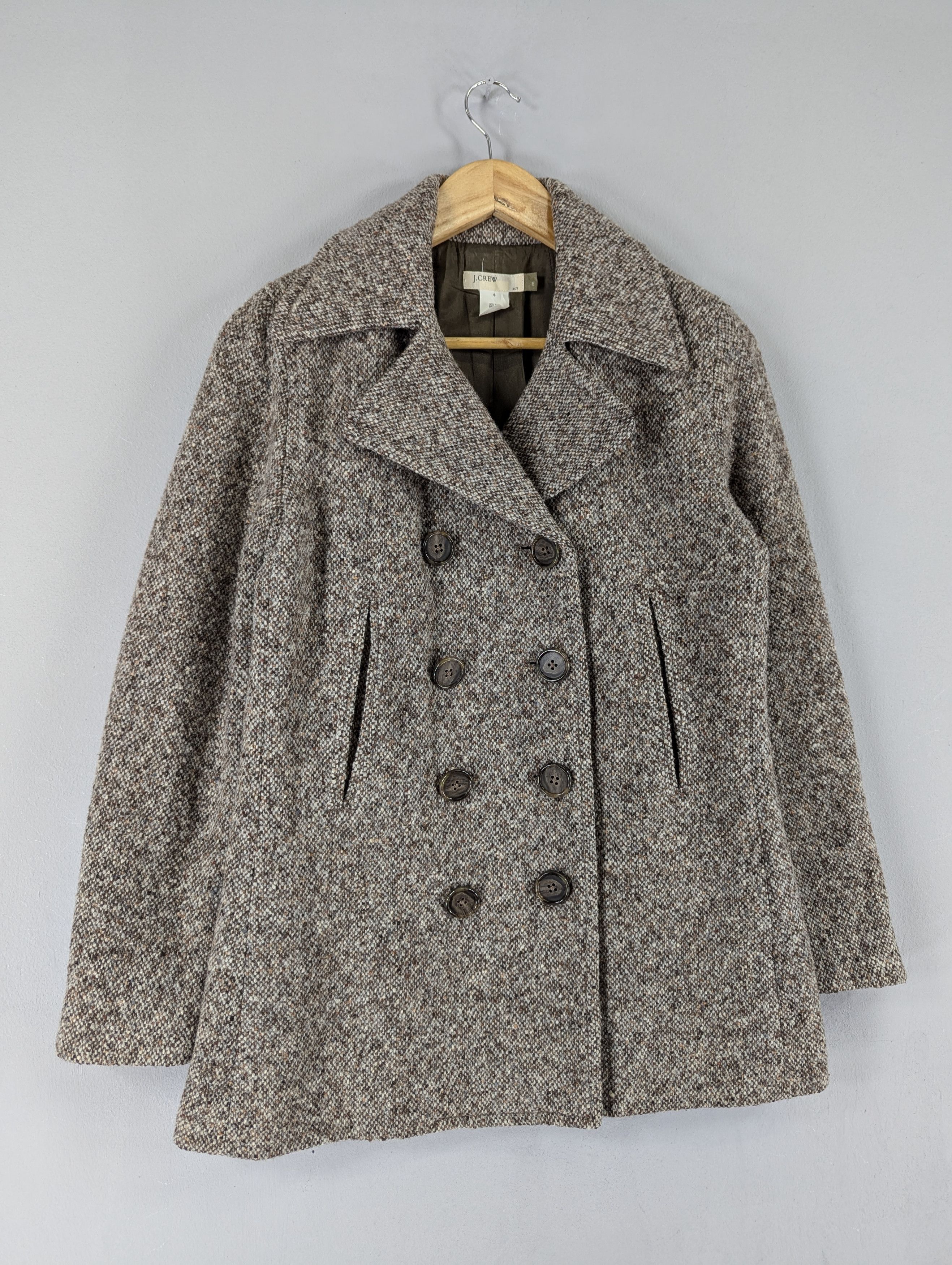 J.Crew Women's J.CREW Double Breasted Lined Wool Coat Jacket Size S Size S / US 4 / IT 40 - 3 Thumbnail