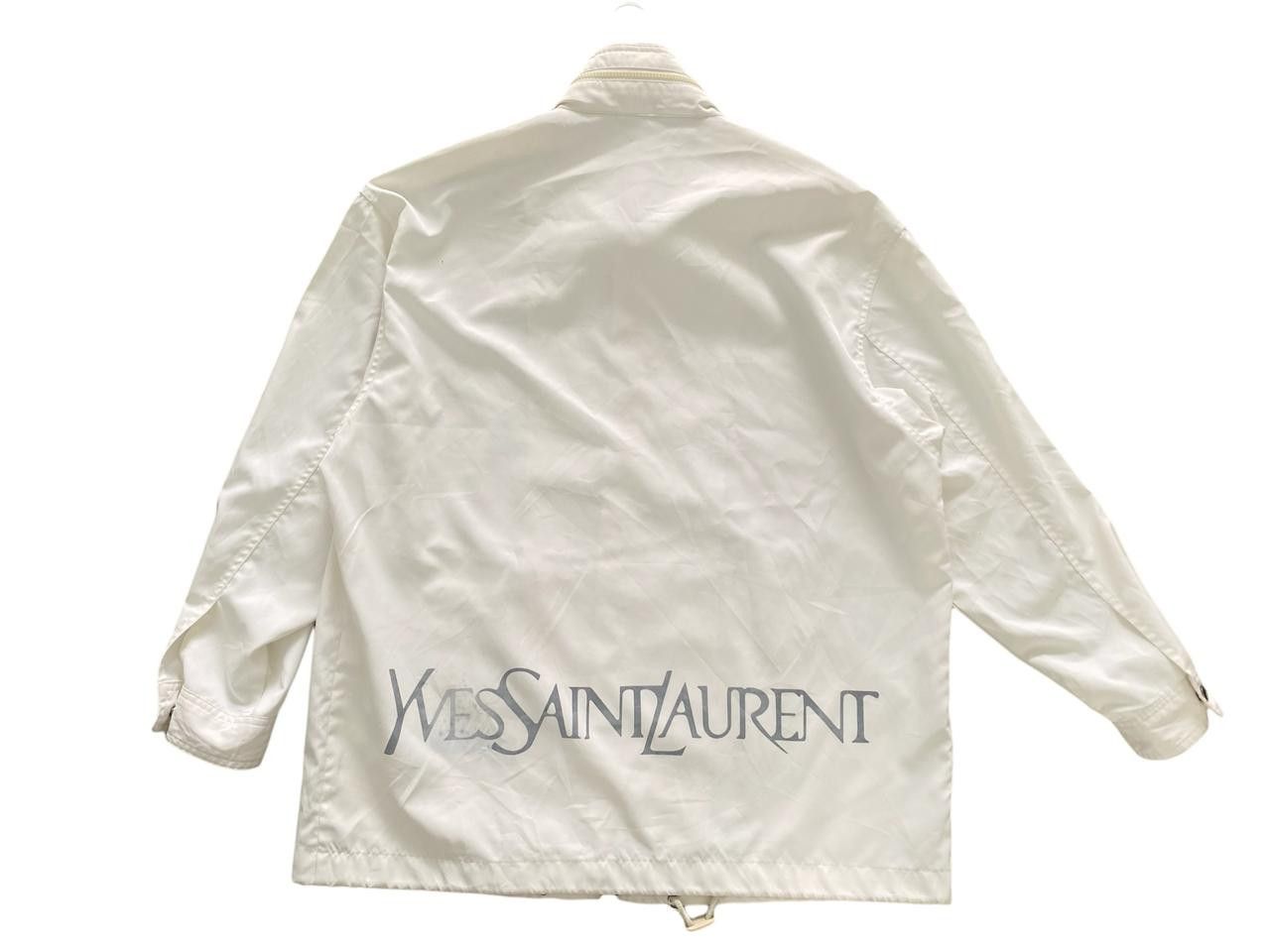 Vintage × Yves Saint Laurent Vintage Yves Saint Laurent Parka Big Spellout Jacket Size US L / EU 52-54 / 3 - 2 Thumbnail