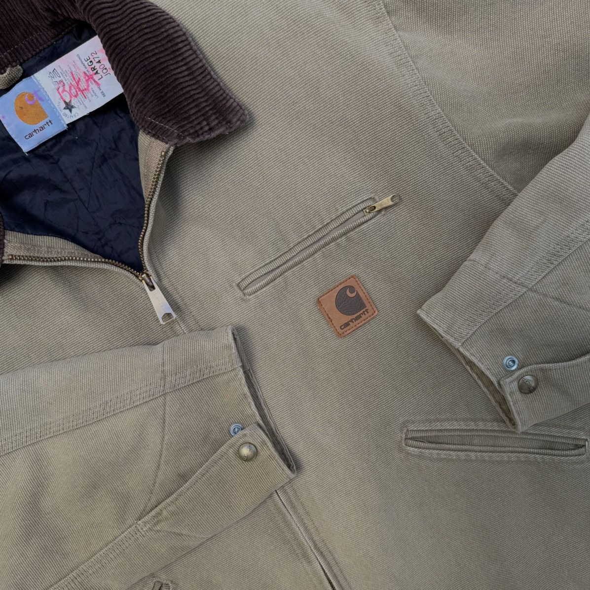 Carhartt 📦 SOLD 📦 Super rare Carhartt Detroit Jacket JQ0472 TAN Size US L / EU 52-54 / 3 - 5 Thumbnail
