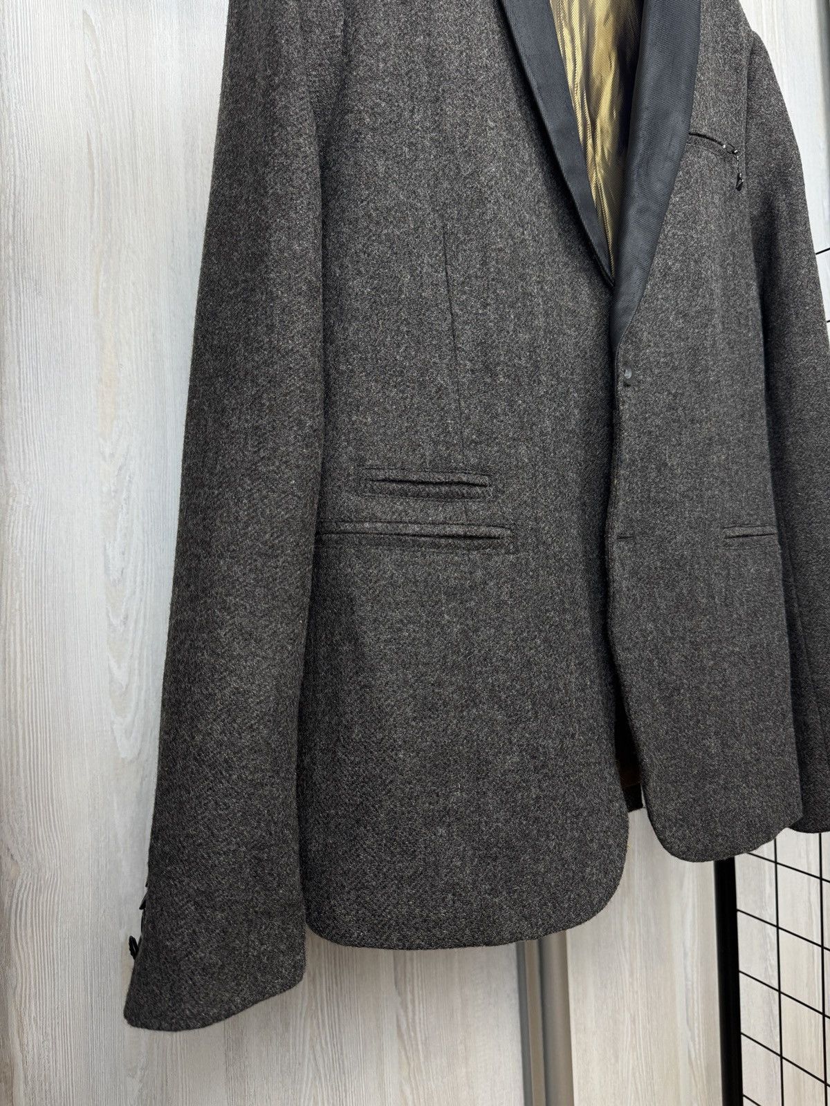 Diesel Diesel wool rayon grey tweed sport coat blazer jacket size L Size 42R - 12 Thumbnail