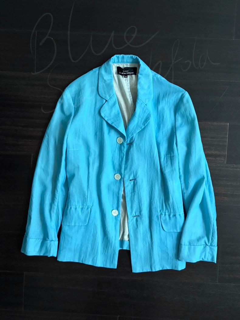 Comme des Garcons Comme des Garcons Water blue coat Size M / US 6-8 / IT 42-44 - 2 Thumbnail