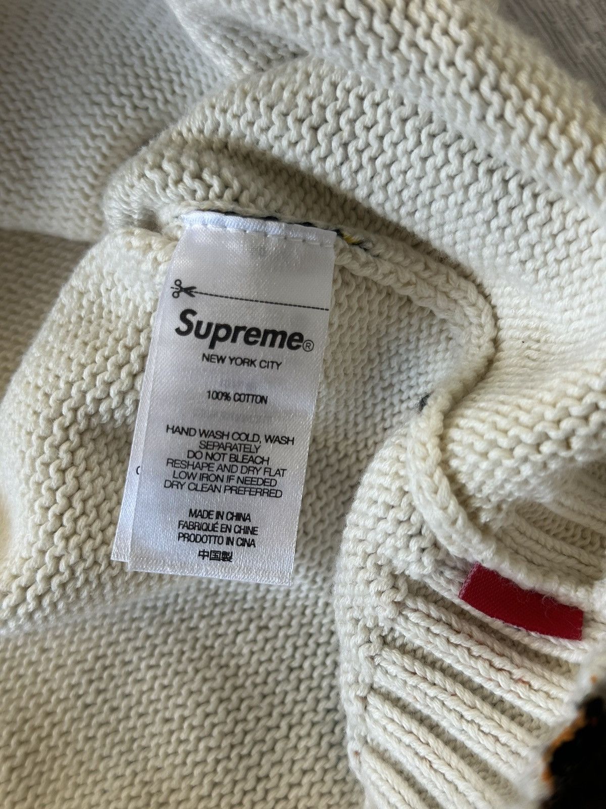 Supreme Supreme Nate Lowman Sweater White | Grailed