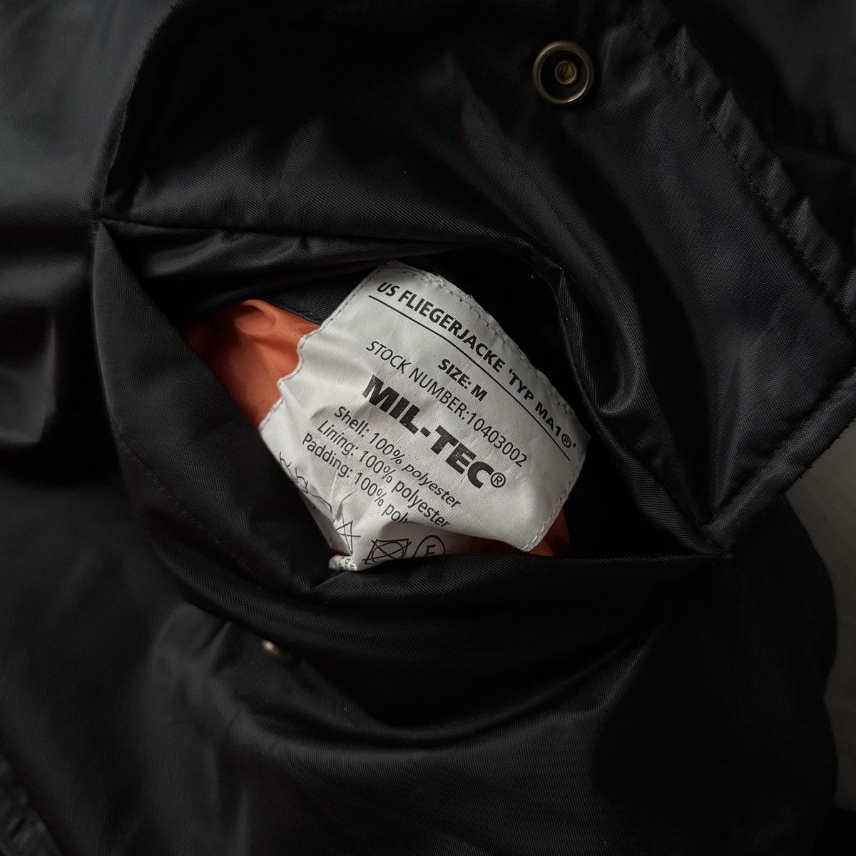Vintage Military USAF Pilot Flyers MA-1 Bomber Padded Nylon Jacket Size US M / EU 48-50 / 2 - 6 Thumbnail